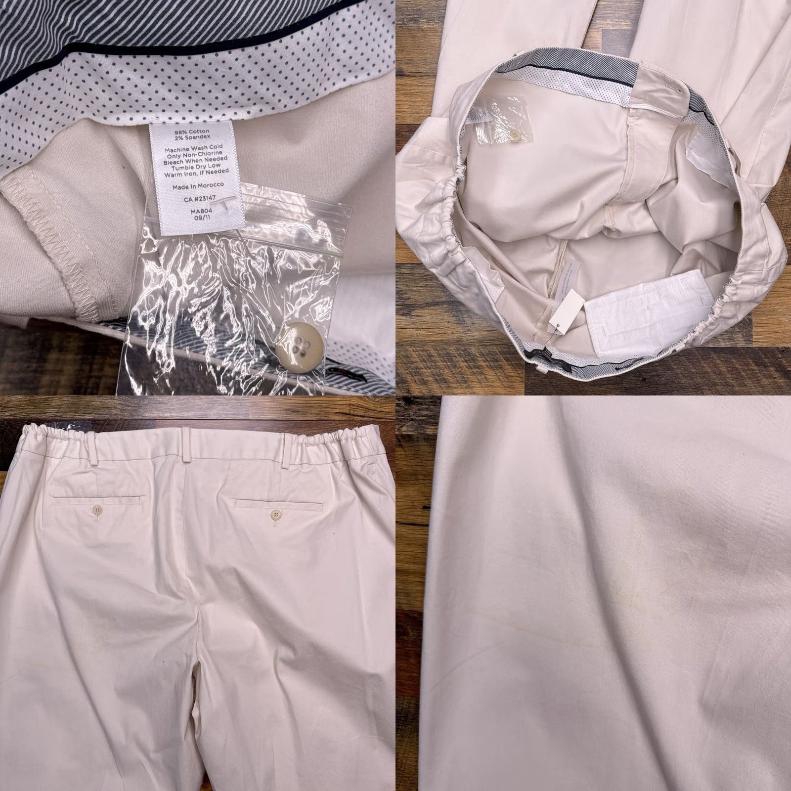 Talbots Talbots Heritage Ankle Pants Womens 24W Tan High Rise Stretch New City Straight Pants Plus Size Womens Brown 25in Inseam Mens? Size 42" / US 20 - 8 Thumbnail