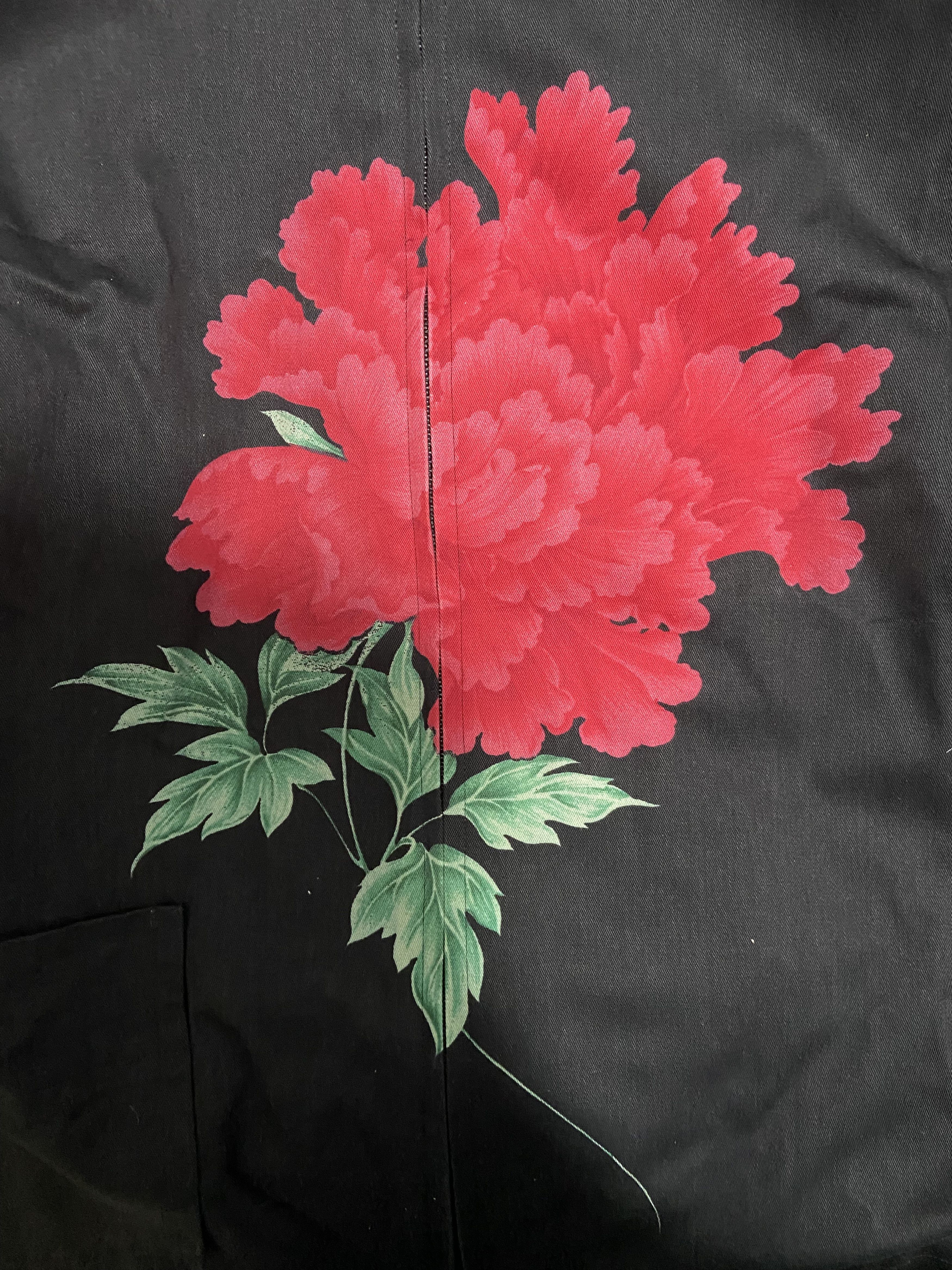 Yohji Yamamoto Yohji Yamamoto 96ss Red Flower replica Jacket Size US L / EU 52-54 / 3 - 2 Thumbnail
