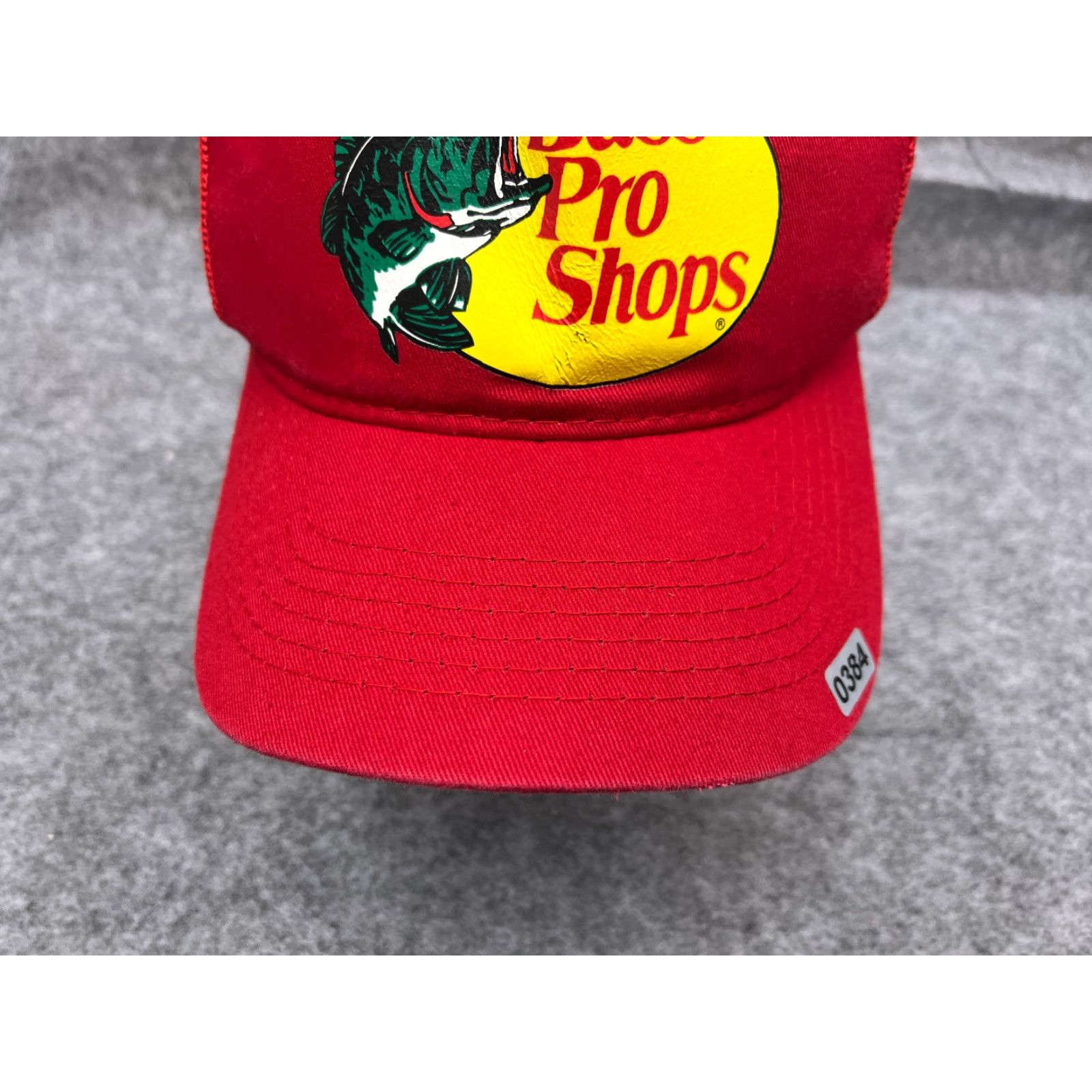 Bass Pro Shops Bass Pro Shops Hat Cap Snap Back Adult Red Cotton Twill Truckerit Trucker Fish Logo Casual Hats Mens One Size Size ONE SIZE - 3 Thumbnail