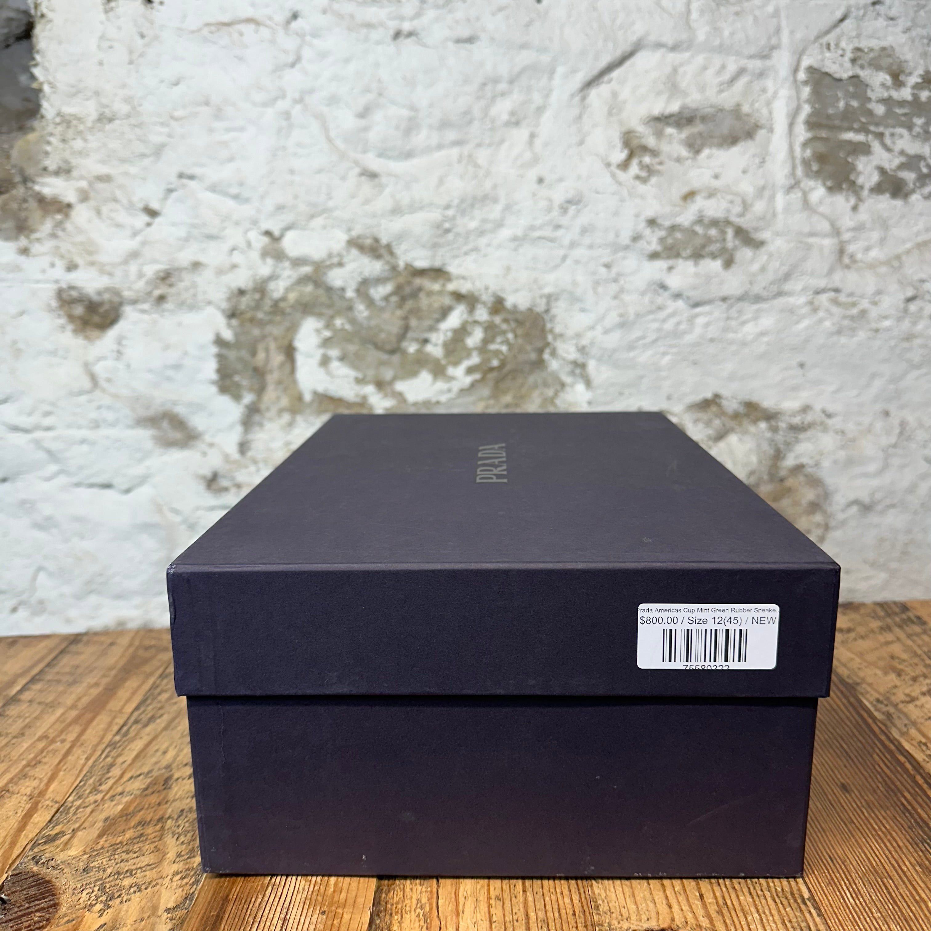 Prada Prada Americas Cup Mint Green Rubber Sneaker Sz 12 (45) DS Size US 12 / EU 45 - 8 Thumbnail