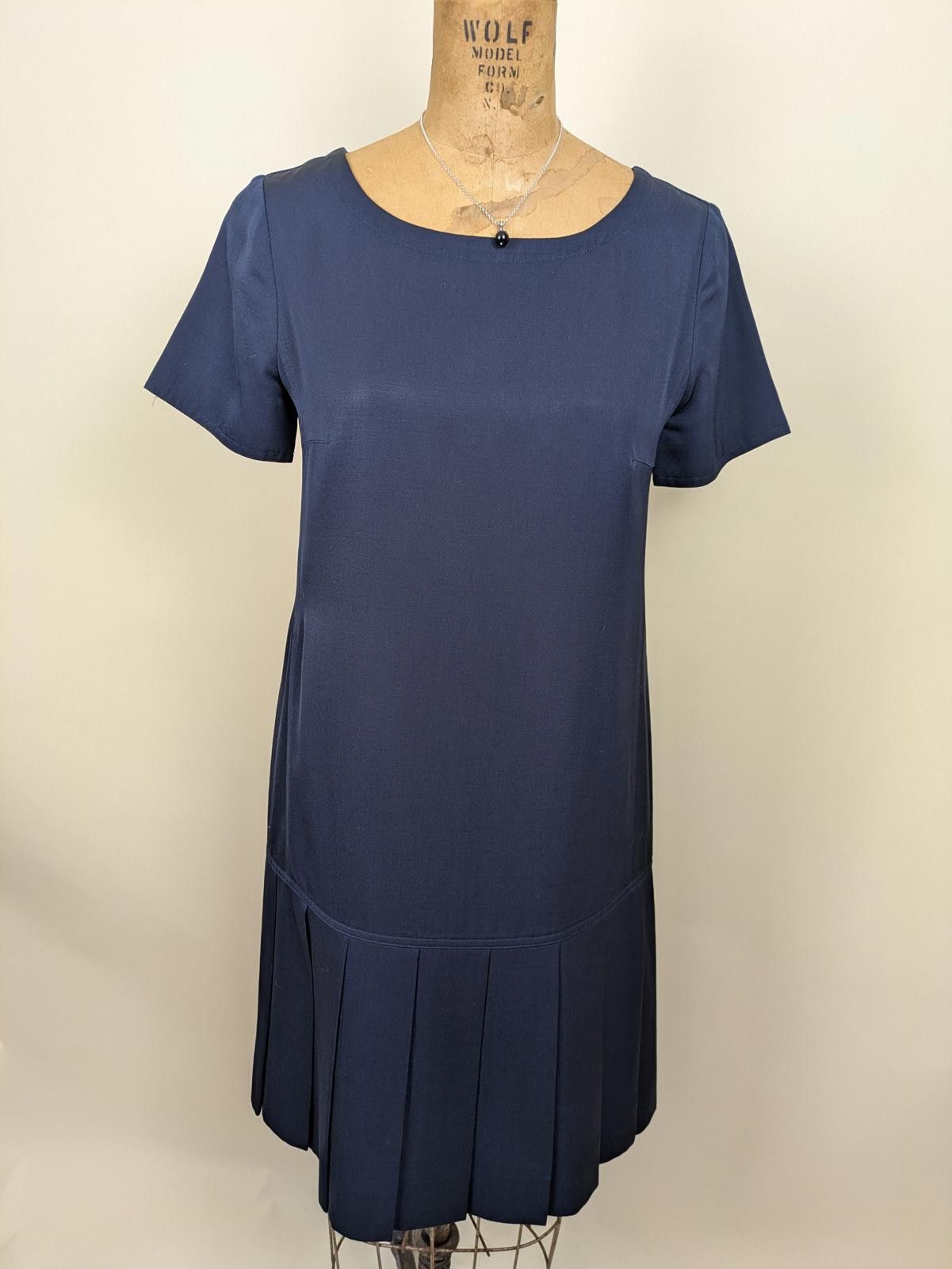 1980's/90's rare courreges navy tennis pleated dress