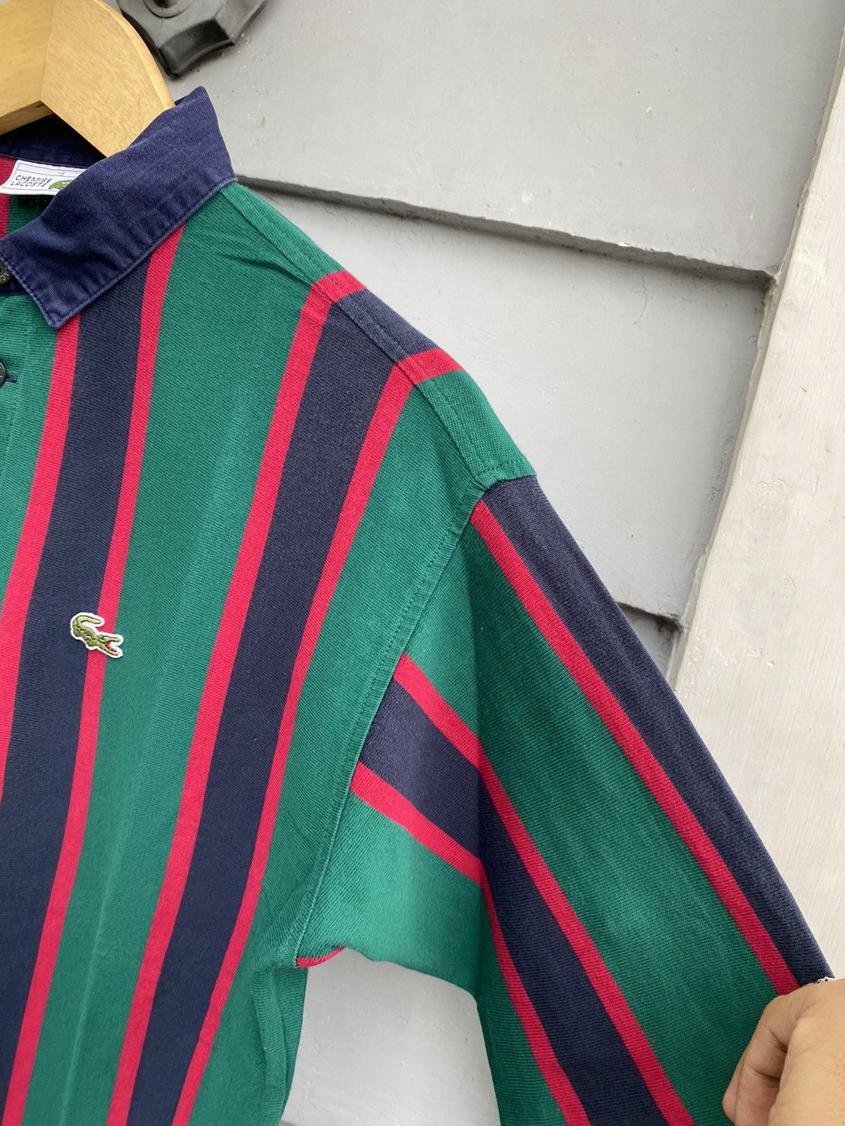 Lacoste MADE IN FRANCE Vintage Lacoste Preppy Striped Rugby Polo Size US M / EU 48-50 / 2 - 4 Thumbnail