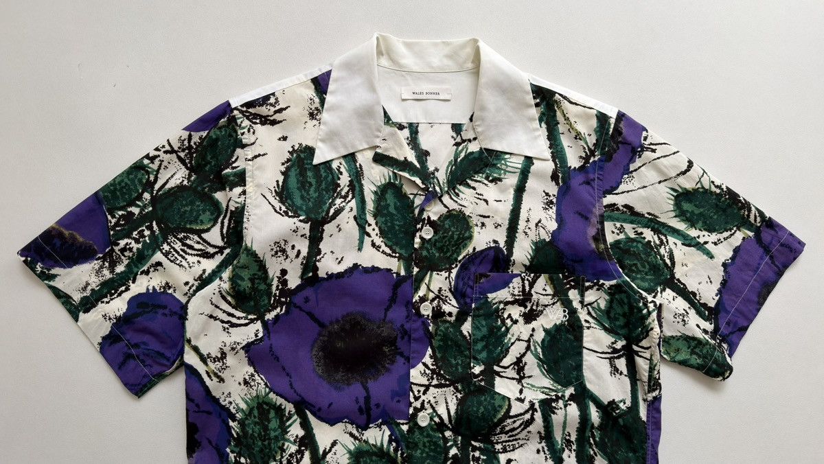 Wales Bonner ‘Highlife’ Floral Print Bowling Shirt Size US M / EU 48-50 / 2 - 5 Thumbnail