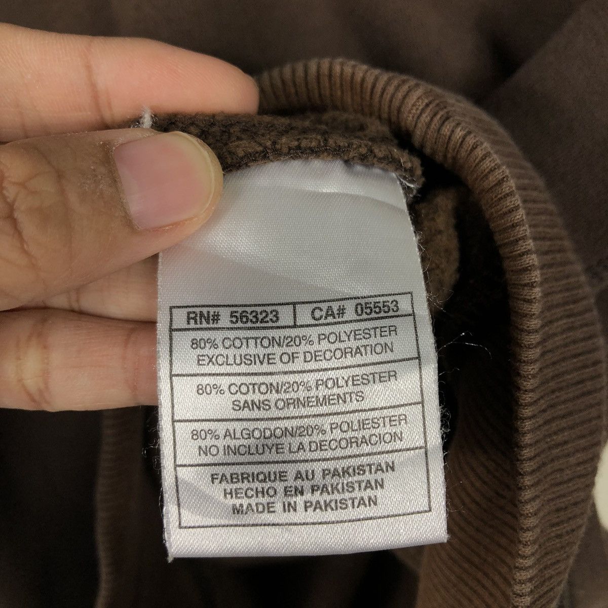 Nike Nike Essential Micro Swoosh Sweatshirt — Washed Cocoa Tone Size US L / EU 52-54 / 3 - 16 Thumbnail