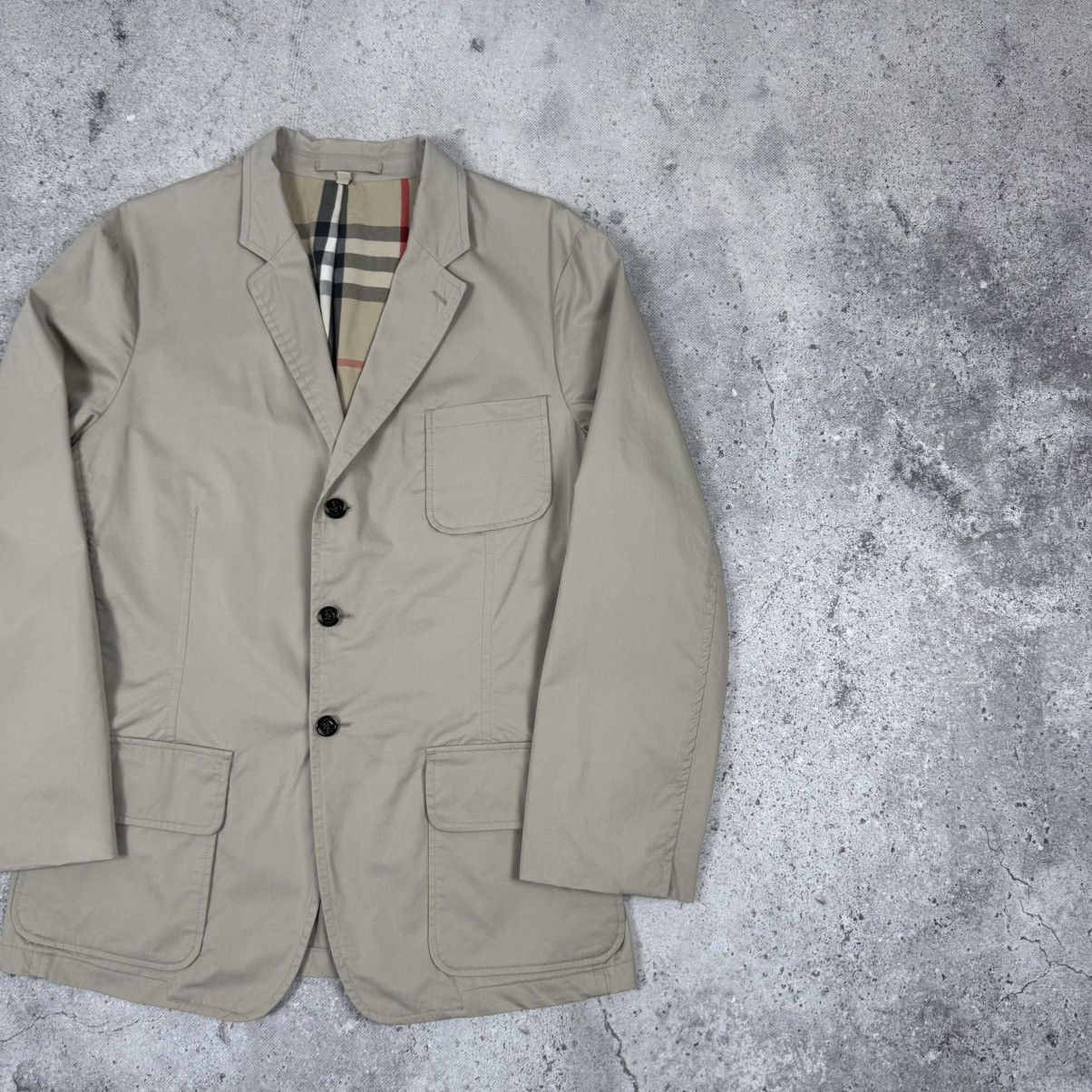 Burberry Burberry Beige Nova Check Blazer Jacket Size 54R - 3 Thumbnail