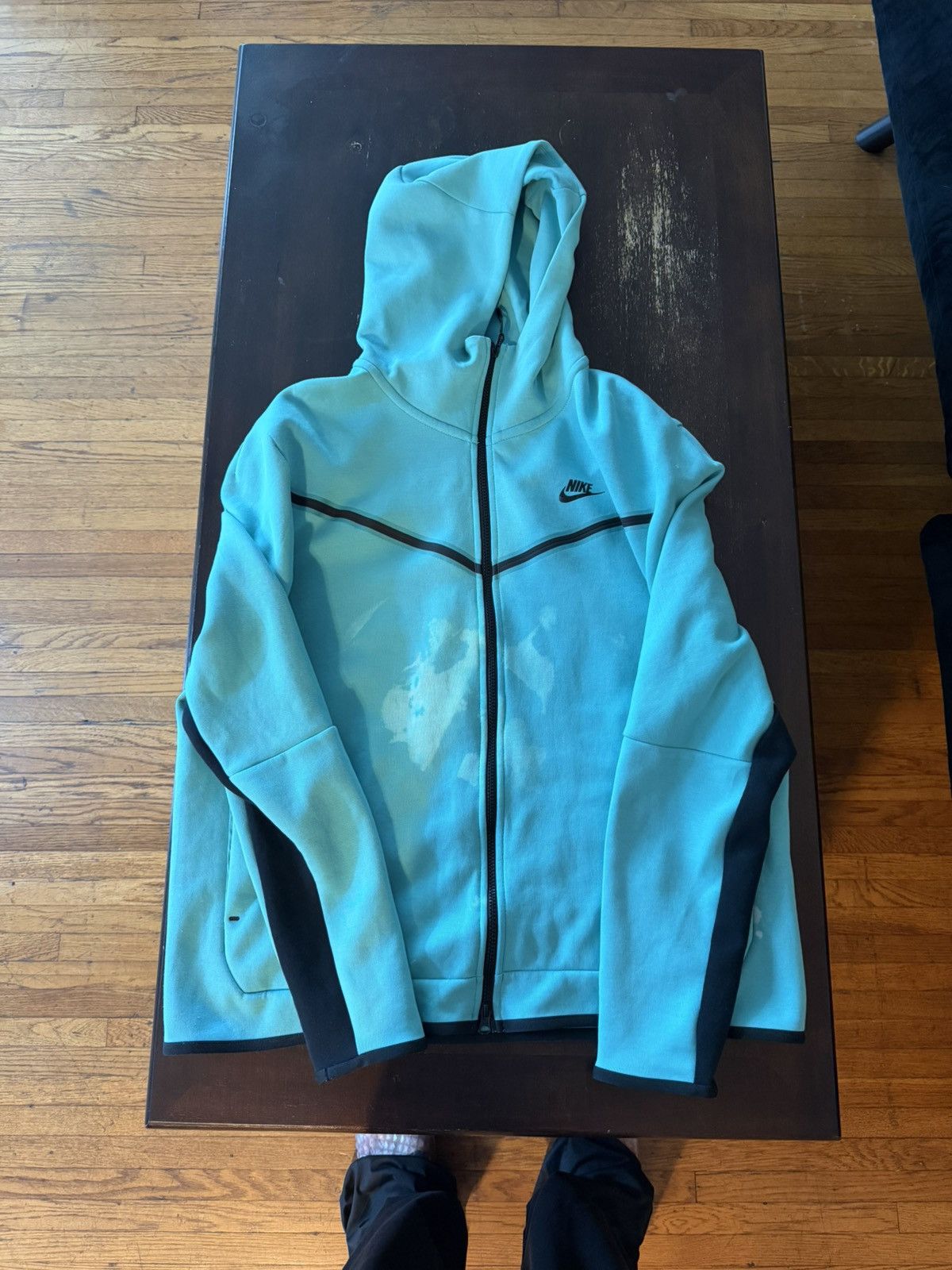 Nike Nike Sportswear Tech Fleece Hoodie & Joggers Set Washed Teal Size US XL / EU 56 / 4 - 4 Thumbnail