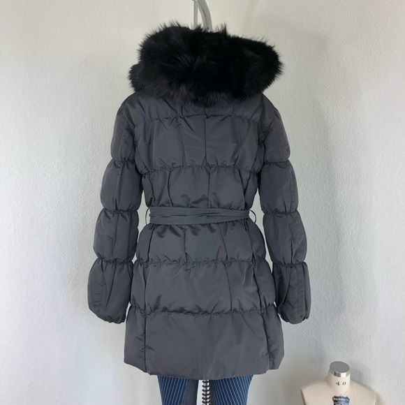 Prada PRADA Down Puffer Belted Coat Raccoon Fur Hood Jacket Size M / US 6-8 / IT 42-44 - 3 Thumbnail
