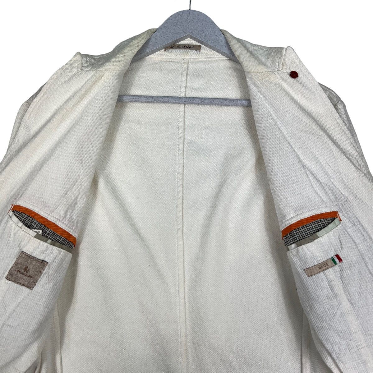 Other 🔥 JEY COLE MAN COTTON BLAZER JACKET MAN MADE IN ITALY Size US S / EU 44-46 / 1 - 12 Thumbnail