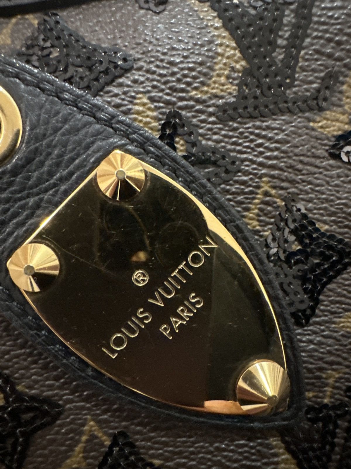 Louis Vuitton RARE Louis Vuitton eclipse pochette monogram sequin Size ONE SIZE - 14 Thumbnail