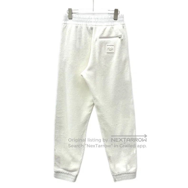 Fendi Fendi size S White Side Logo Letter Cotton Drawstring Leisu Size 42" / US 20 - 2 Thumbnail