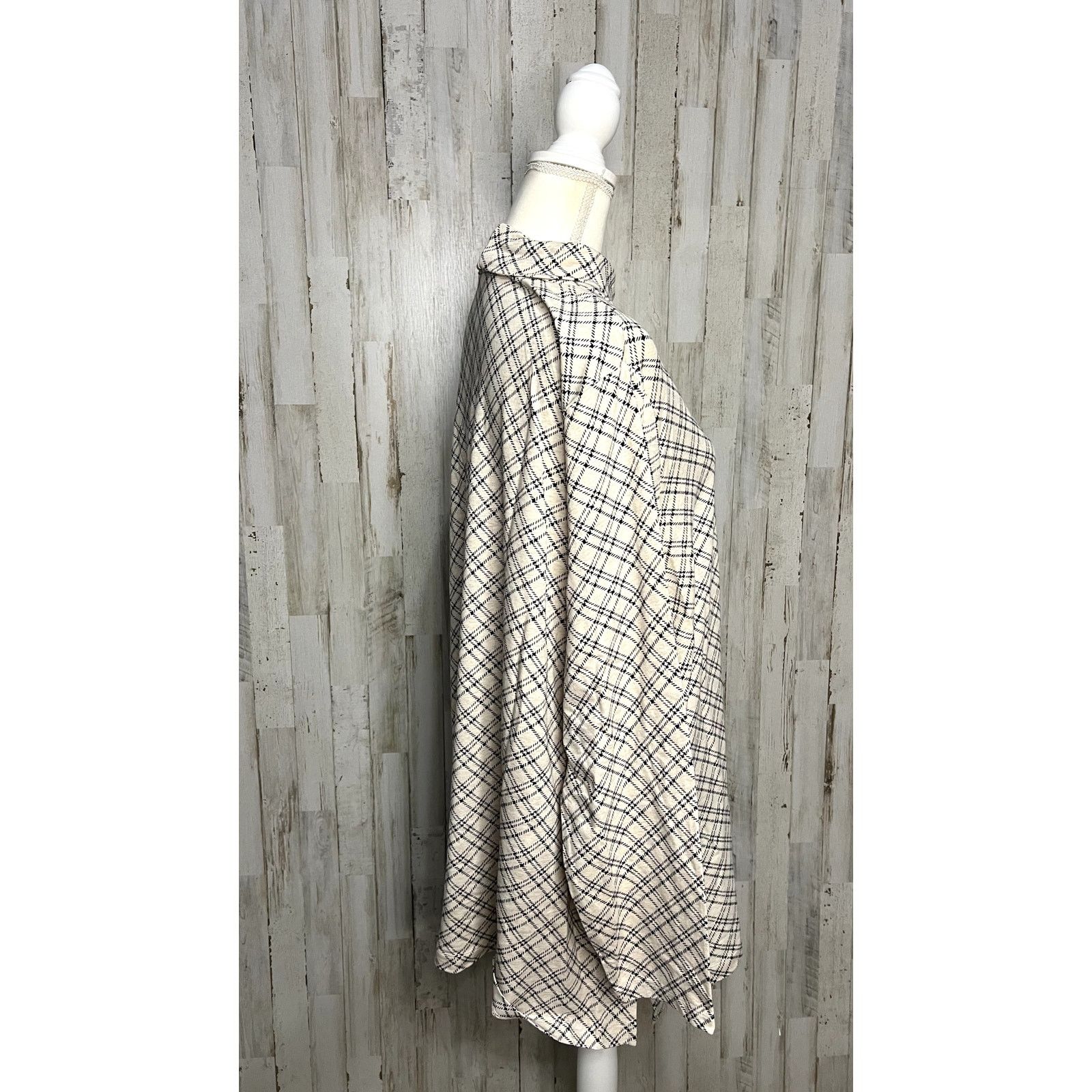 Lands' End Lands' End Women's 3XL Plaid Turtleneck Long Sleeve Blouse Size 3XL / US 20-22 - 3 Thumbnail