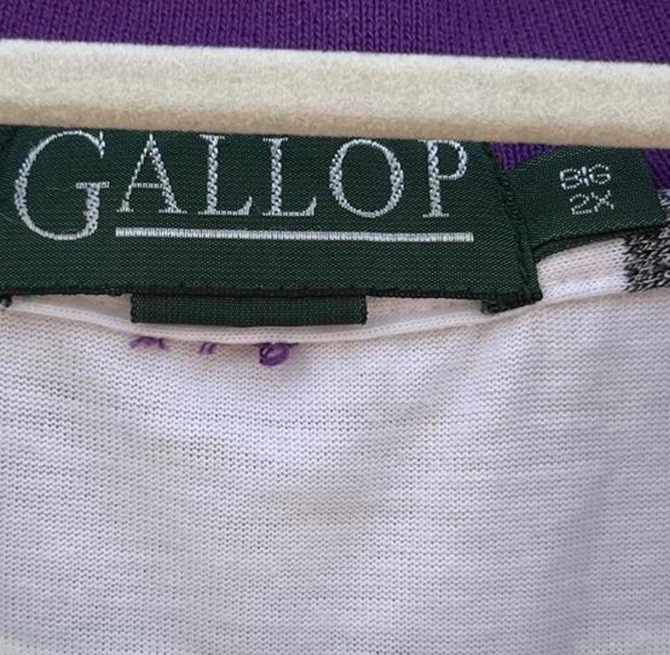 Other Vintage Gallop Polo Shirt Striped Equestrian Minimalist Size US XXL / EU 58 / 5 - 6 Thumbnail