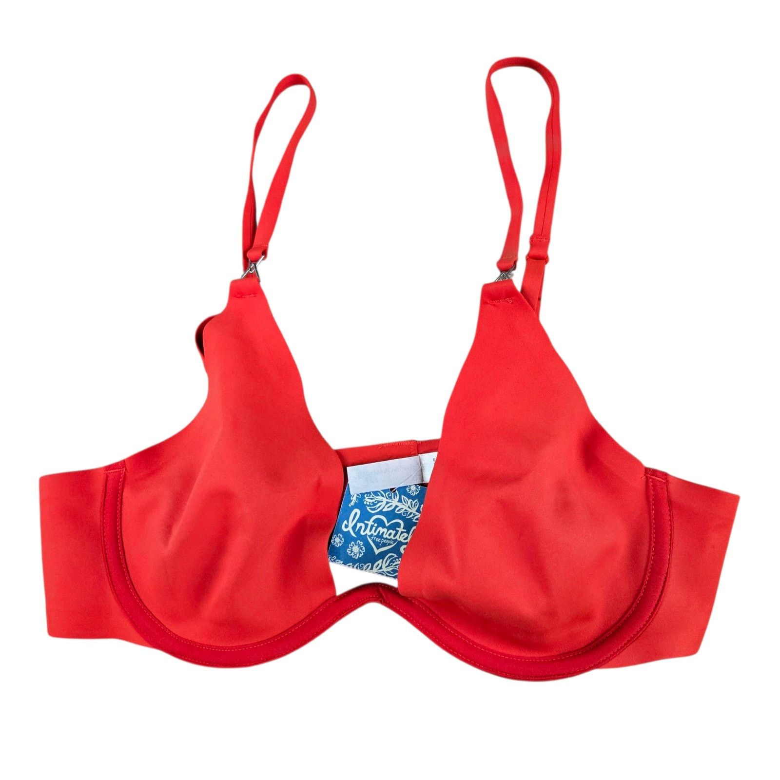 Free People Free People Red Underwire Scuba Unpadded Ari Bra Size 34B Size ONE SIZE - 2 Thumbnail
