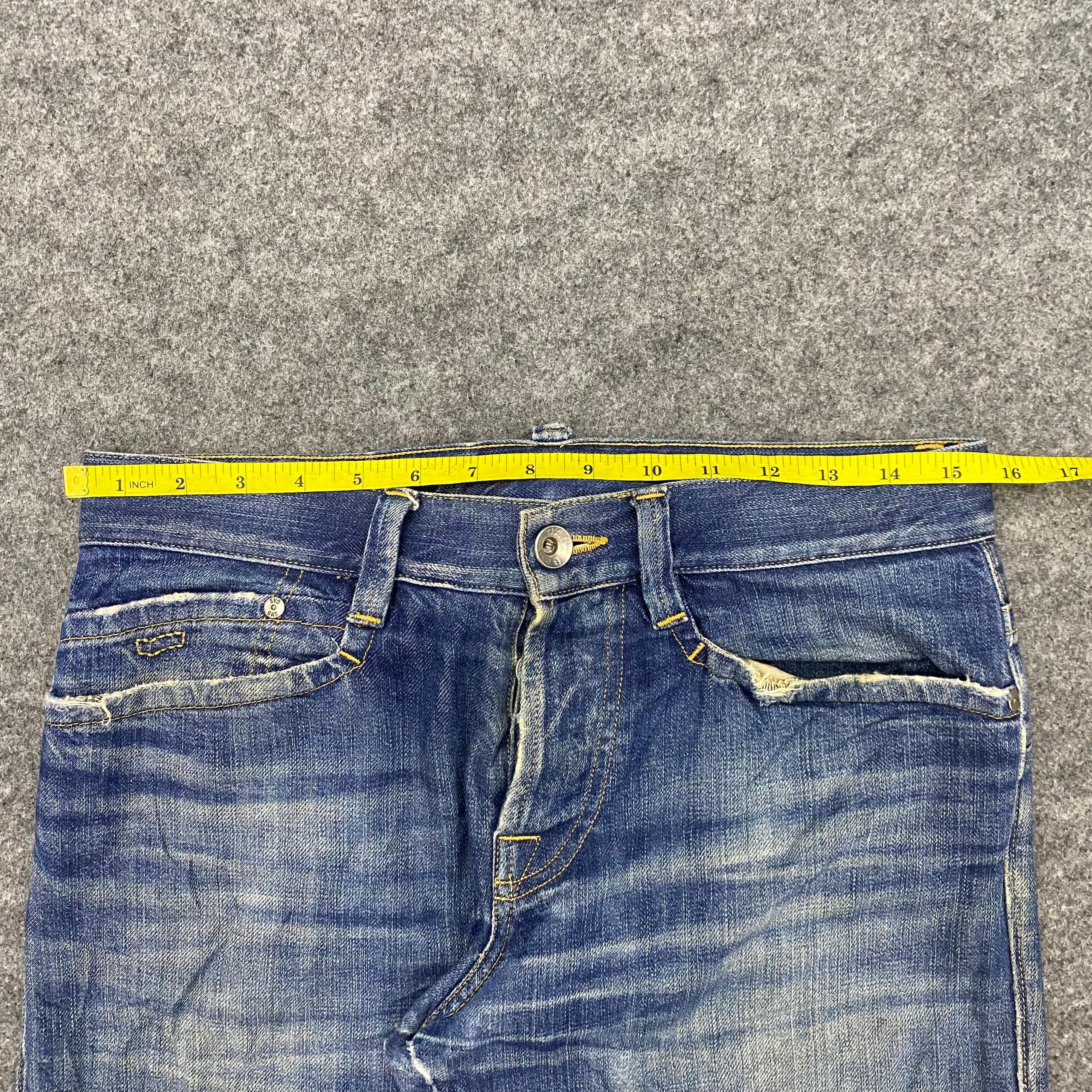 If Six Was Nine 💥Best Offer💥Vintage Gas Jeans designer Distressed Denim Size US 31 - 4 Thumbnail