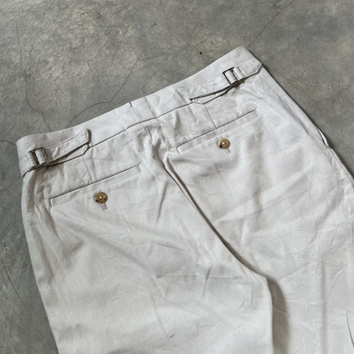 Margaret Howell Margaret Howell MHL Drill Cotton Double Pleat Trouser Pants Size US 30 / EU 46 - 4 Thumbnail