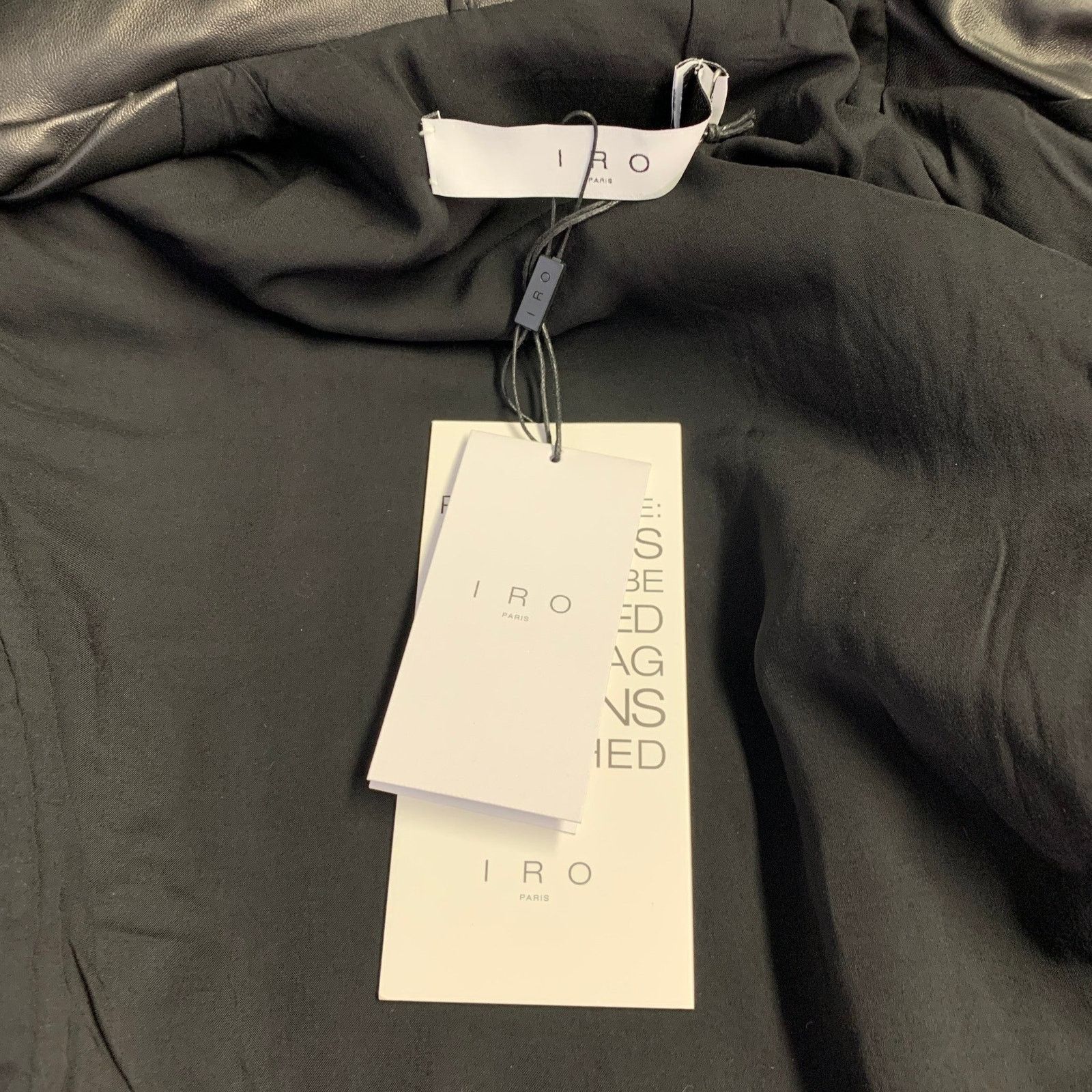 Iro IRO 2022 Size 0 Black Lambskin Leather Biker Jacket Size XS / US 0-2 / IT 36-38 - 4 Thumbnail