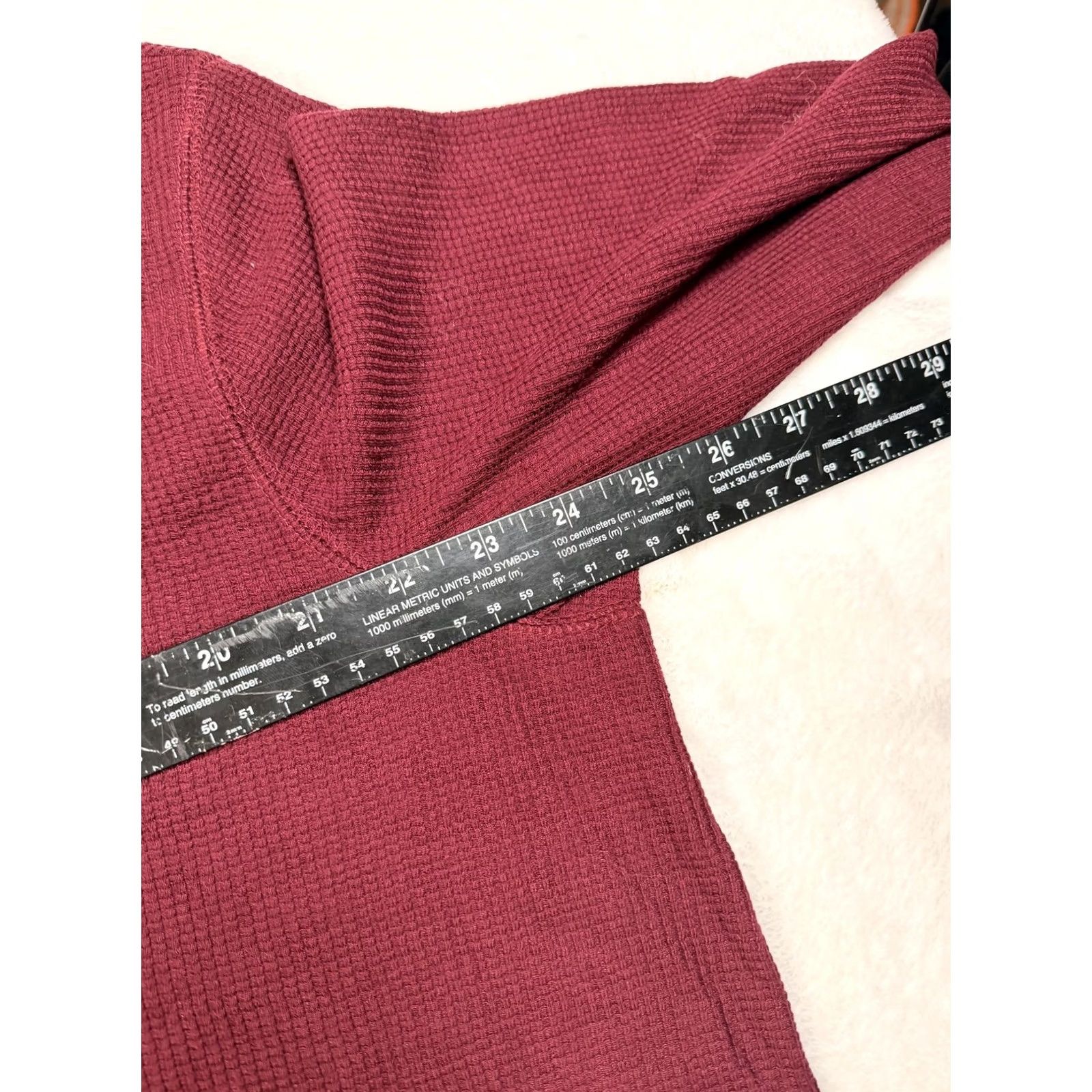 Vintage SAILWIND Shirt Mens XL Red Long Sleeve Thermal Waffle Knit Crew Neck Top Size US XL / EU 56 / 4 - 5 Thumbnail