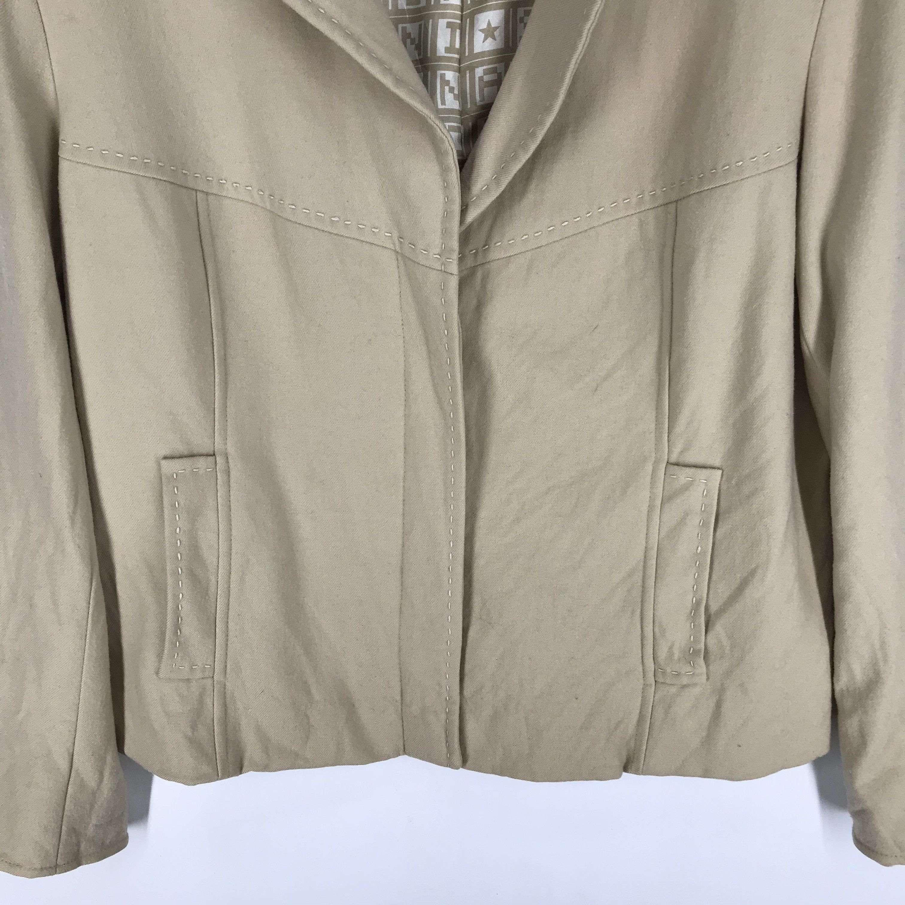 Sonia Rykiel SONIA RYKIEL Wool Blend Mark Casual Jacket #2417-84 Size M / US 6-8 / IT 42-44 - 3 Thumbnail