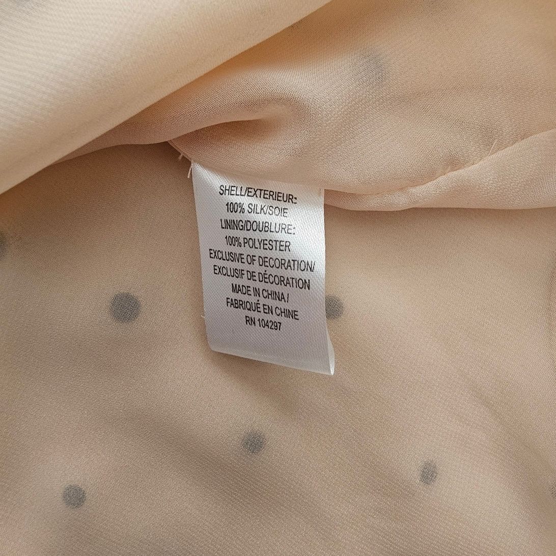 MILLY MILLY Tan Embellished Silk Chiffon Cami Tank Top Blouse 2 Size XS / US 0-2 / IT 36-38 - 9 Thumbnail