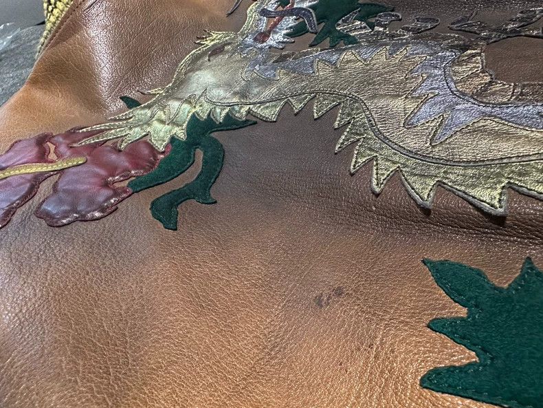Gucci GucciDouble dragon embroidered buffalo leather jacket 2503- Size US M / EU 48-50 / 2 - 6 Thumbnail