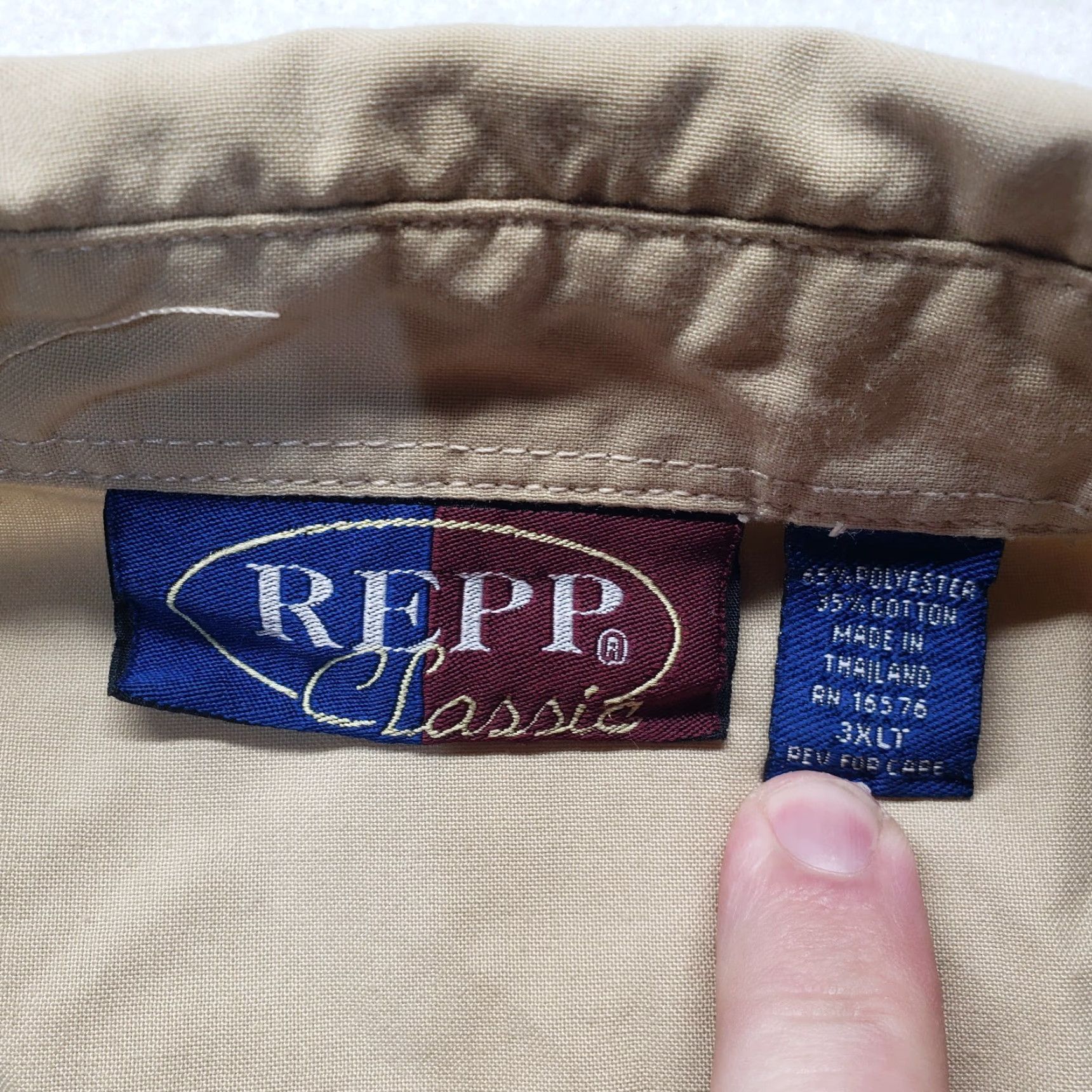 Vintage VINTAGE Repp Classic Sweater Adult Mens 3XLT Brown Tan Pullover Pockets Classic Size US XXL / EU 58 / 5 - 3 Thumbnail