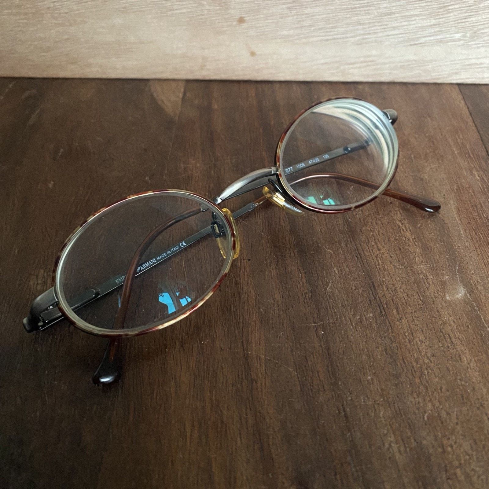Emporio Armani Emporio Armani Tortoise Eyeglasses Glasses FRAMES Case Italy Size ONE SIZE - 8 Thumbnail