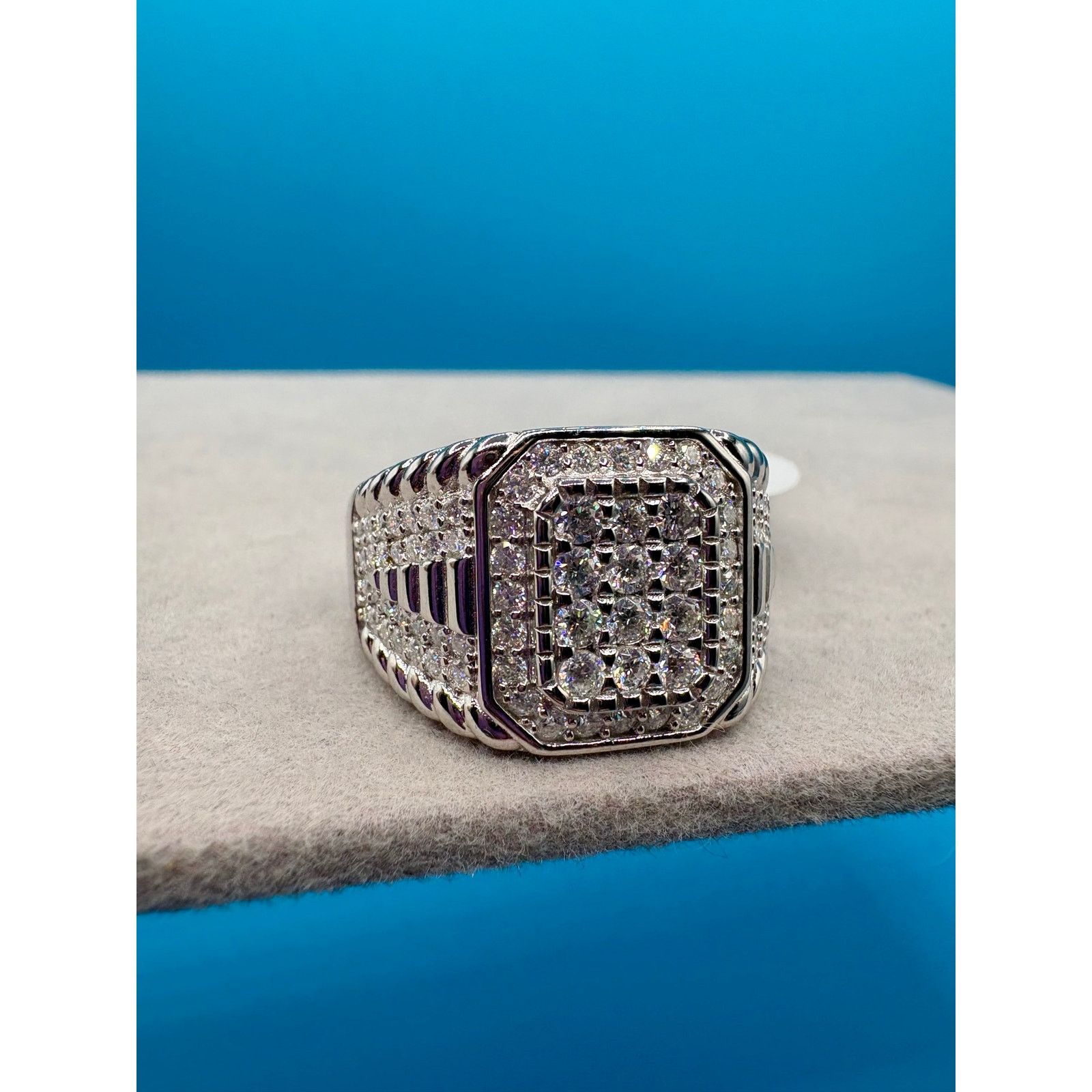 Jewelry Sz.12 - 3.5CTW Moissanite in 925 Sterling Silver Ring NWT Size ONE SIZE - 7 Thumbnail