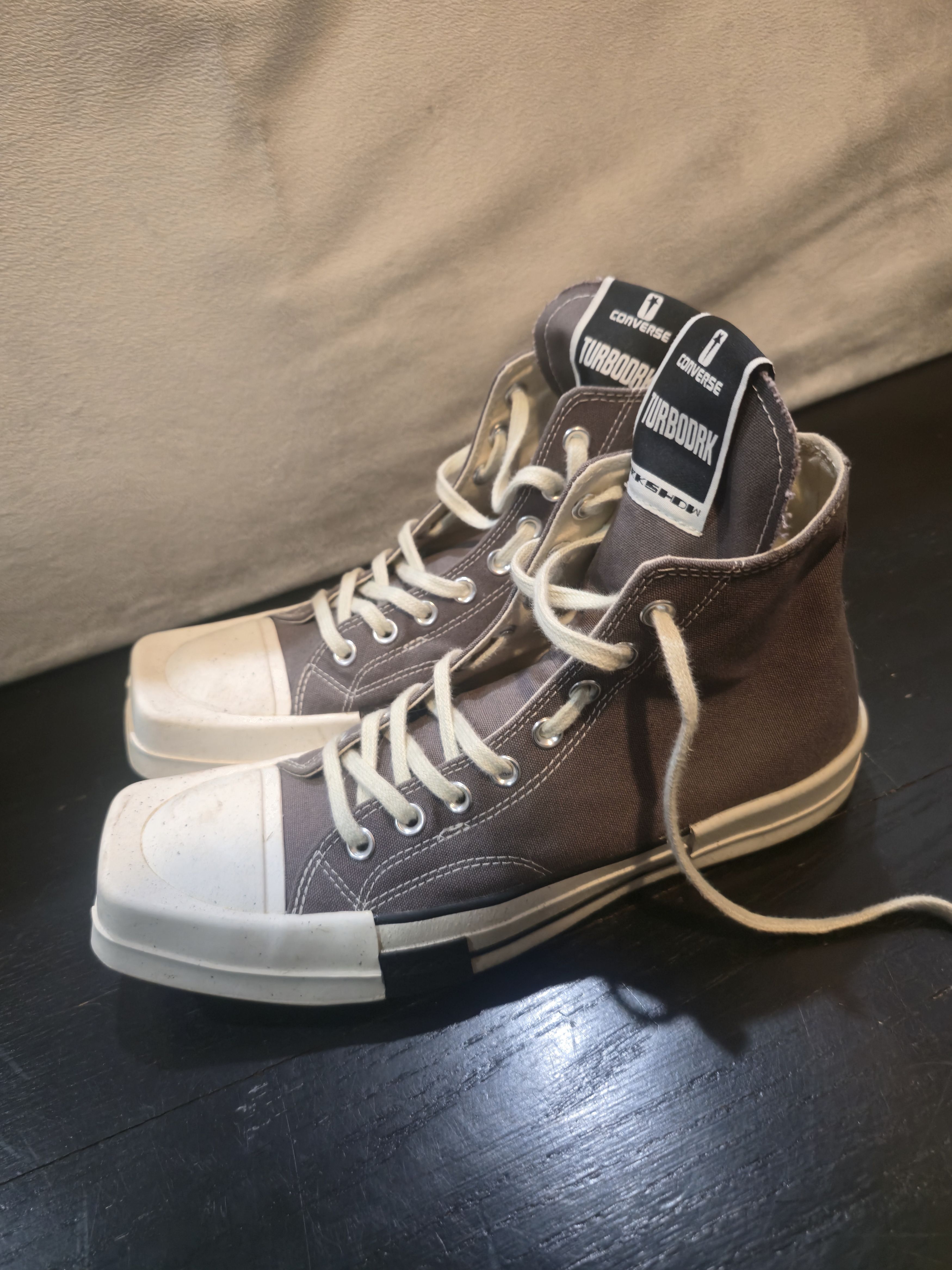 Converse × Rick Owens Drkshdw Rick Owens Converse TURBODRK Laceless Chuck 70 Size US 9.5 / EU 42-43 - 1 Thumbnail