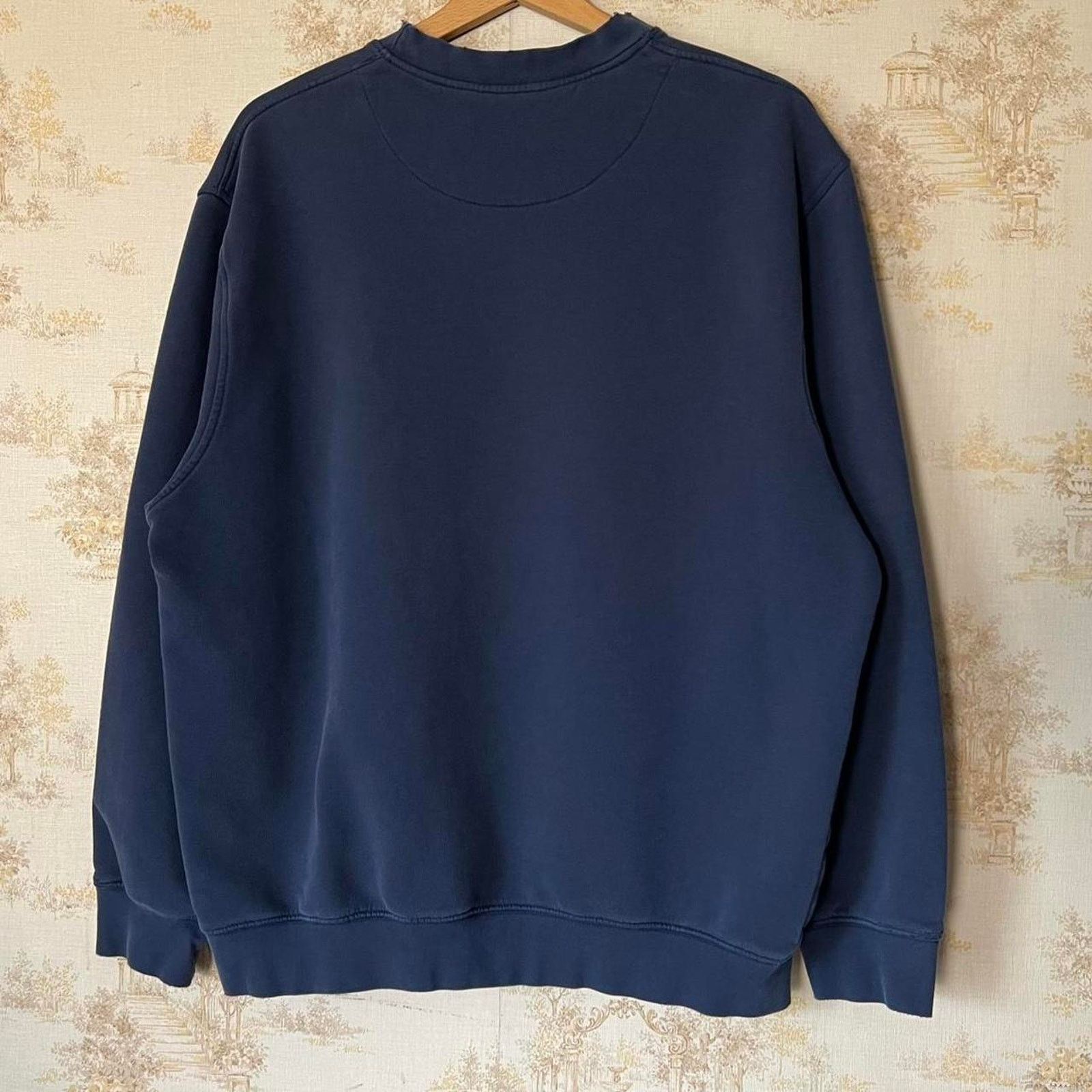 Nike 00s Y2K Nike Mini Swoosh Sweatshirt | Thrashed Navy | L Size US L / EU 52-54 / 3 - 6 Thumbnail