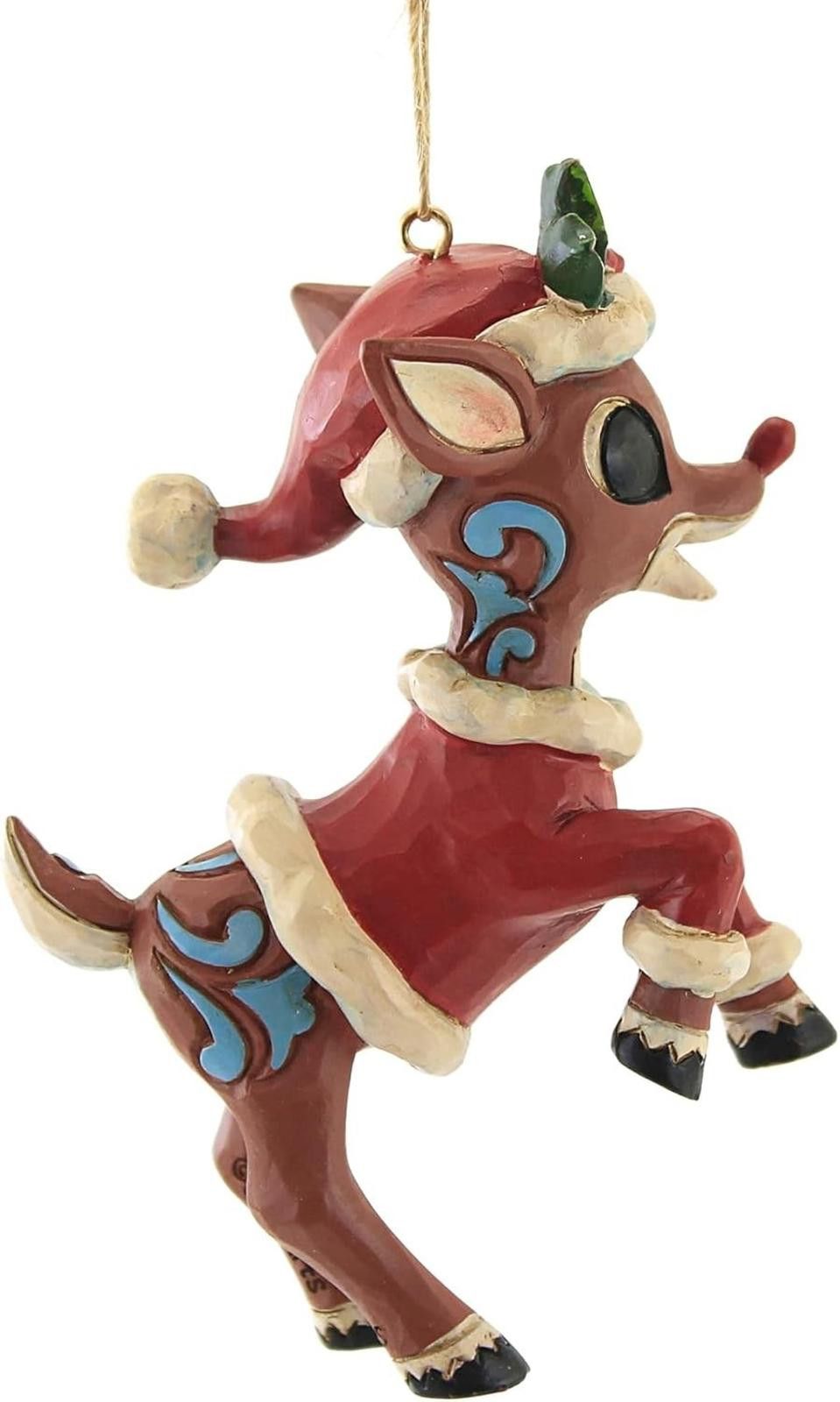 Designer Rudolph The Red-Nosed Reindeer in Santa Suit Ornament NEW Size ONE SIZE - 3 Thumbnail