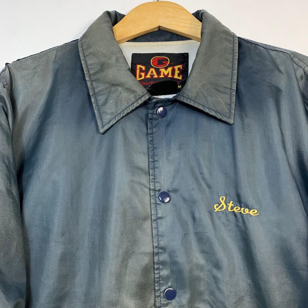 The Game Argonne Marine Park Post 107 VFW Vintage Nylon Coach Jacket Size US L / EU 52-54 / 3 - 5 Thumbnail