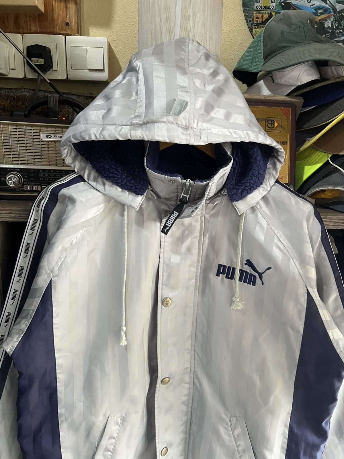 Puma 🔥Vintage Puma Coach Sherpa Jacket Size US S / EU 44-46 / 1 - 3 Thumbnail