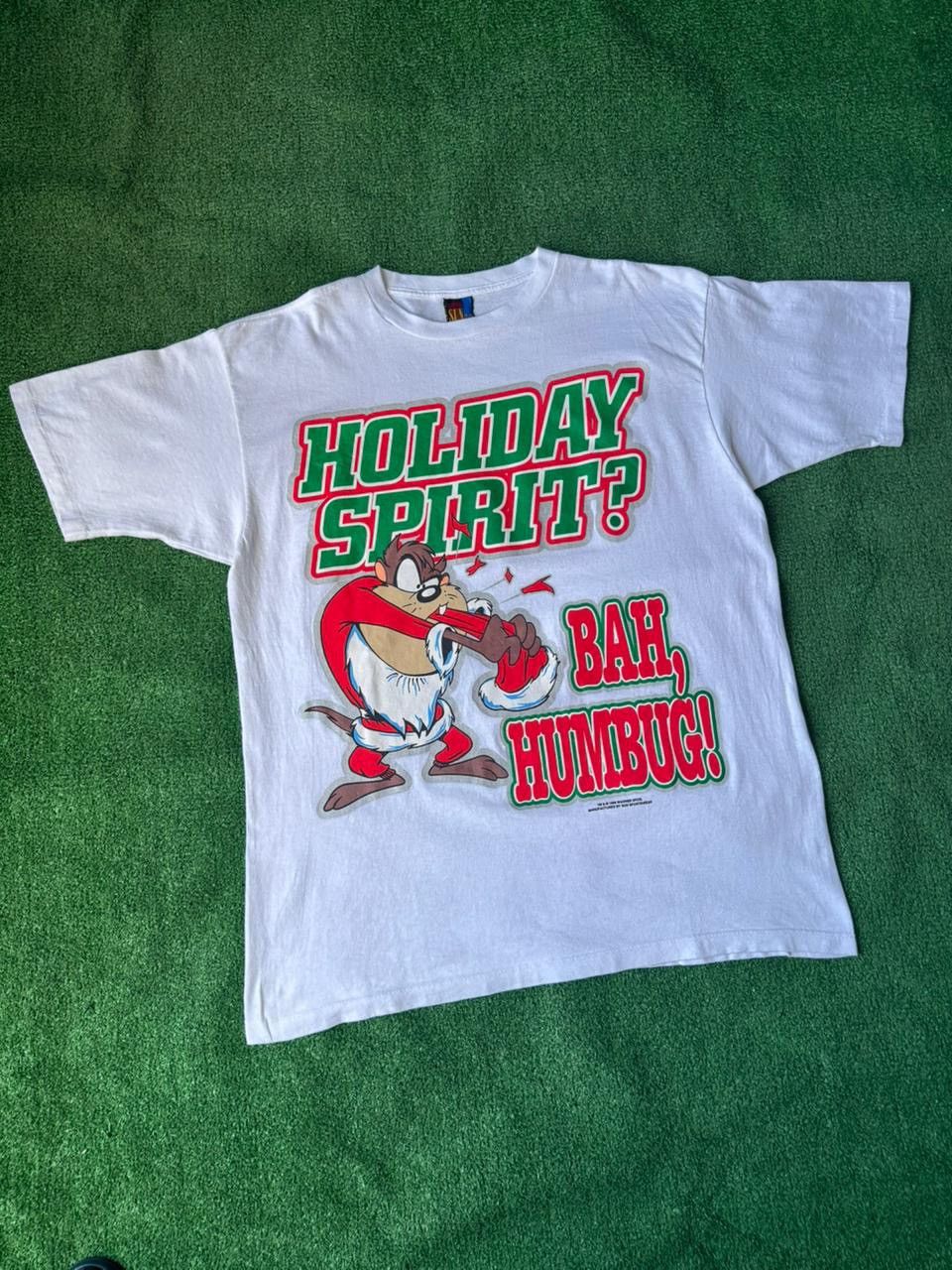Other Vintage 1995 Warner Bros Taz “Holiday Spirit? Bah Humbug!” T Size US XL / EU 56 / 4 - 1 Thumbnail