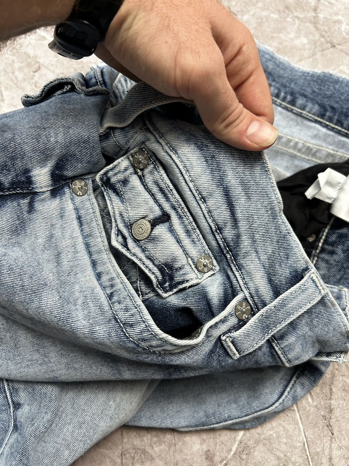 True Religion × Vintage Vintage True Religion Straight Denim Jeans Size US 36 / EU 52 - 8 Thumbnail