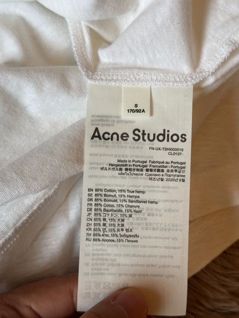 Acne Studios Acne Studios White letter long-sleeved shirt Size US S / EU 44-46 / 1 - 3 Thumbnail