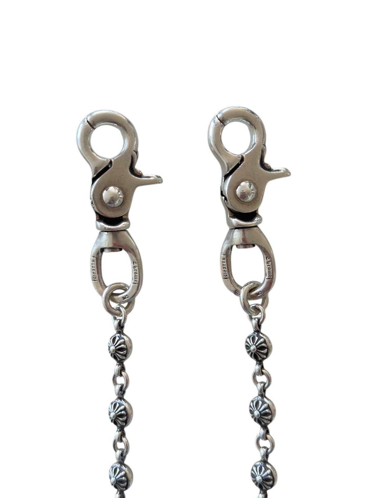Chrome Hearts Chrome Hearts Cross Ball 26” Inch Double Clasp Wallet Chain Size ONE SIZE - 5 Thumbnail