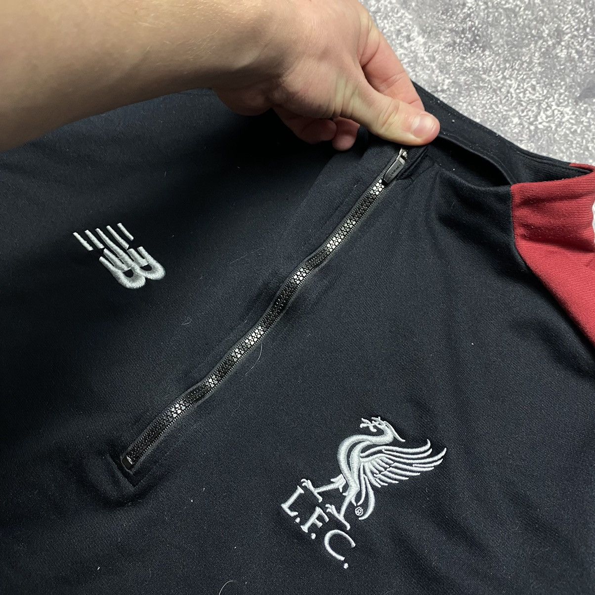 New Balance Vintage New Balance Liverpool Small logo team 1/3 sweatshirt Size US M / EU 48-50 / 2 - 6 Thumbnail