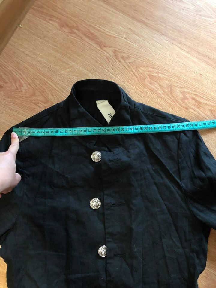 Kazuyuki Kumagai Attachment Linen Long Sleeve Overshirt Cardigan Jacket Shirt Blazer S Size US XS / EU 42 / 0 - 8 Thumbnail