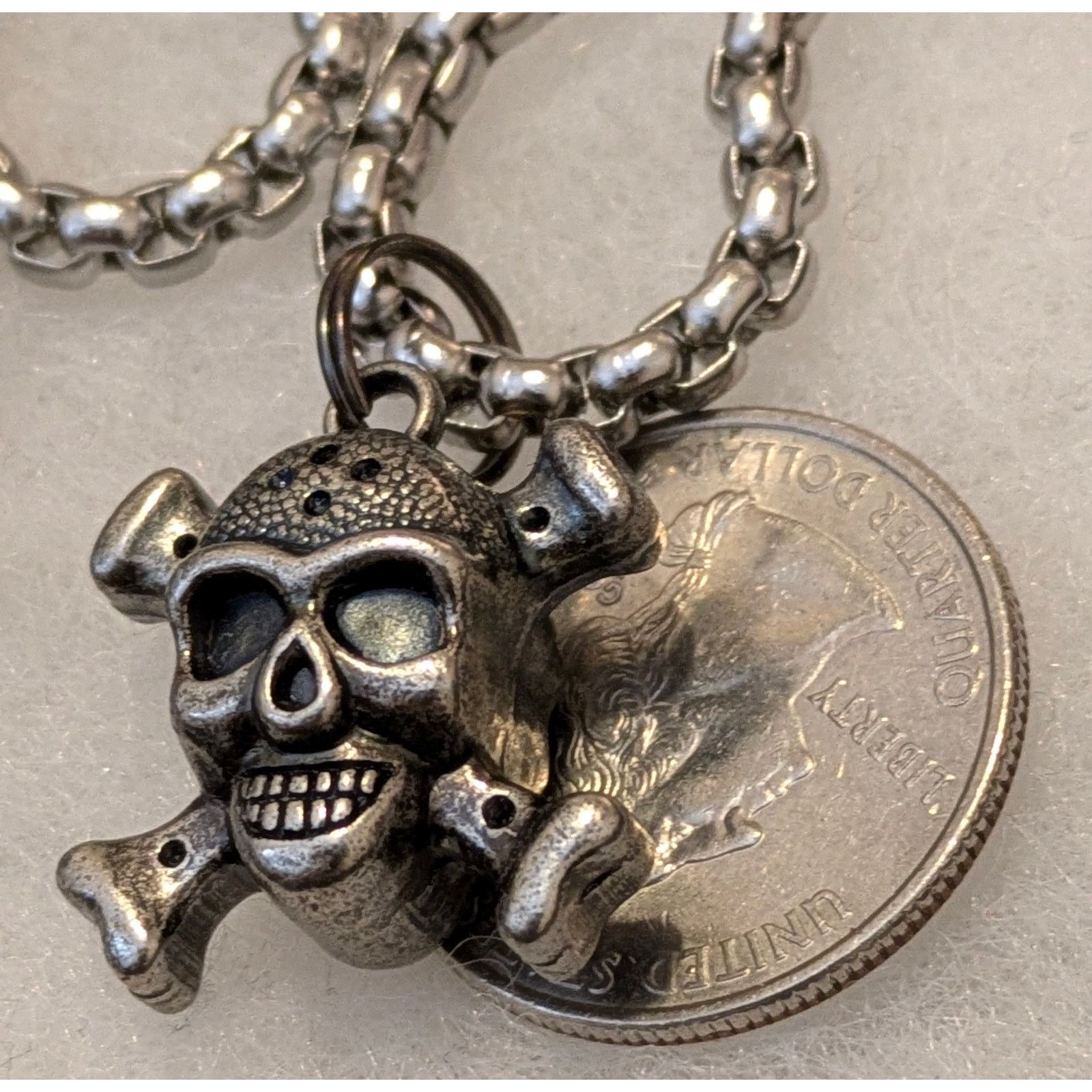 Harley Davidson HARLEY DAVIDSON Willie G Skull Pendant Necklace Size ONE SIZE - 6 Thumbnail