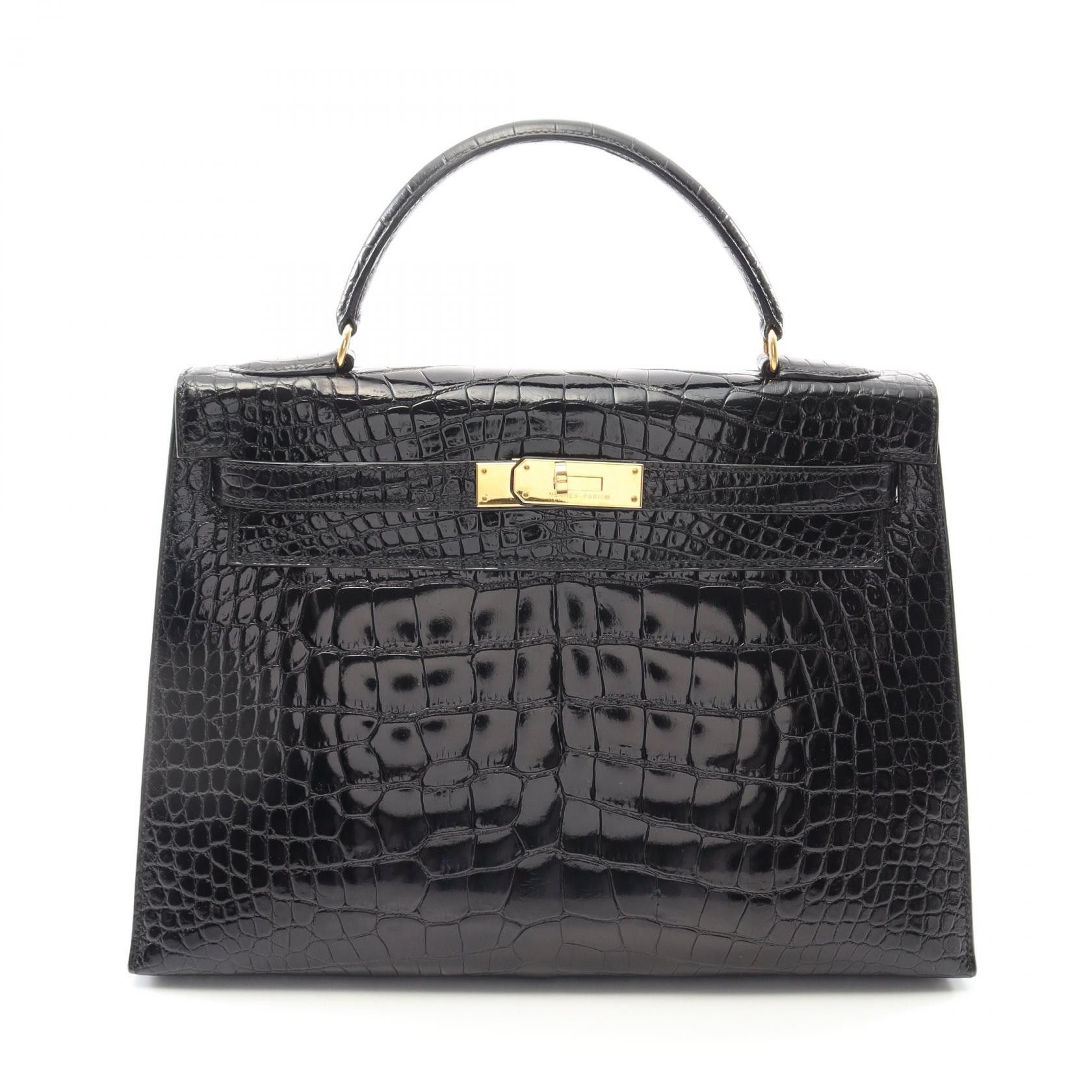 Hermes Hermes Kelly 32 Alligator Handbag Leather Handbag Stamp V (1992)