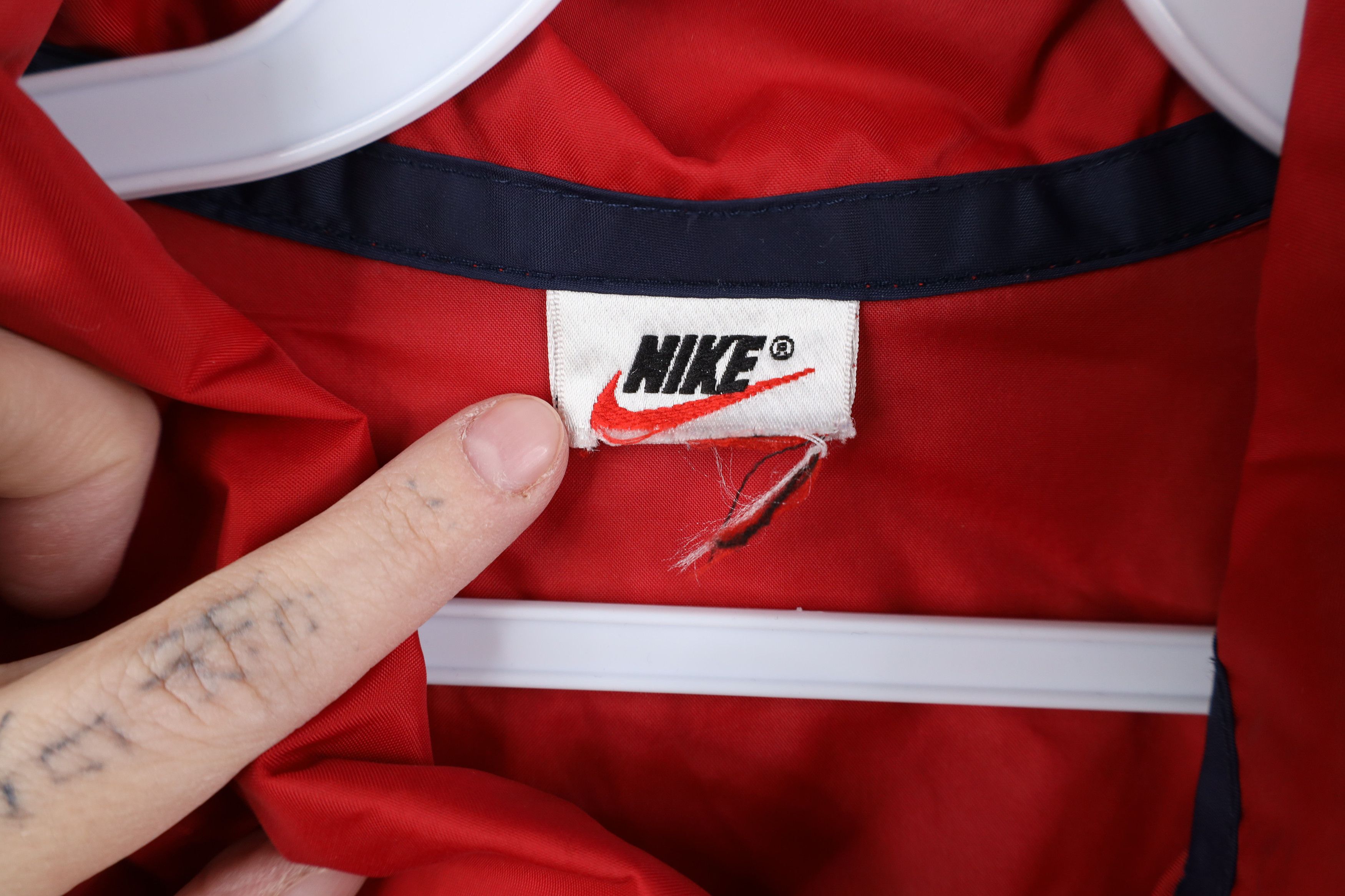 Nike Vintage 90s Nike Spell Out Coach Coaches Windbreaker Jacket Size US S / EU 44-46 / 1 - 9 Thumbnail