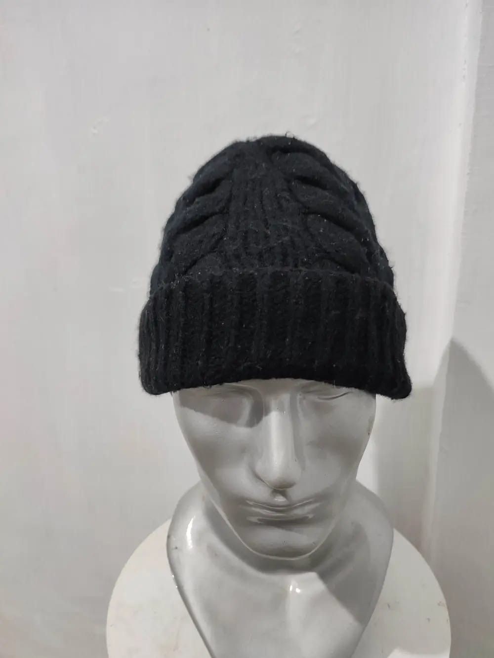 Y's × Yohji Yamamoto Y's Yohji Yamamoto cable Knitted Wool Beanie hats Size ONE SIZE - 2 Thumbnail