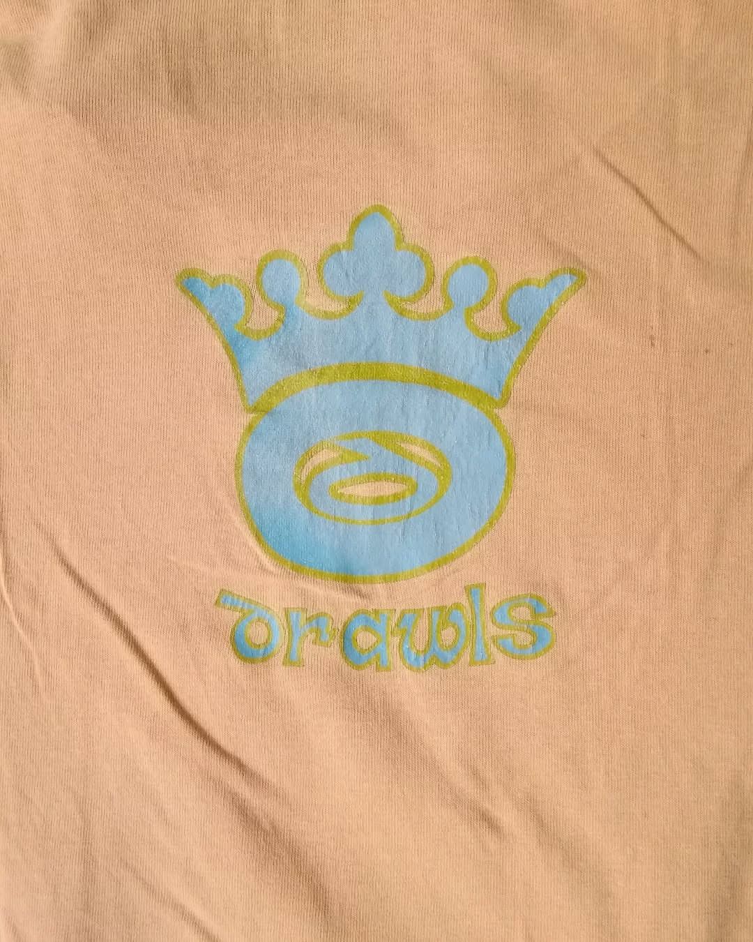 Vintage Vintage Drawls Skateboards Orange Graphic Tees Size US L / EU 52-54 / 3 - 4 Thumbnail