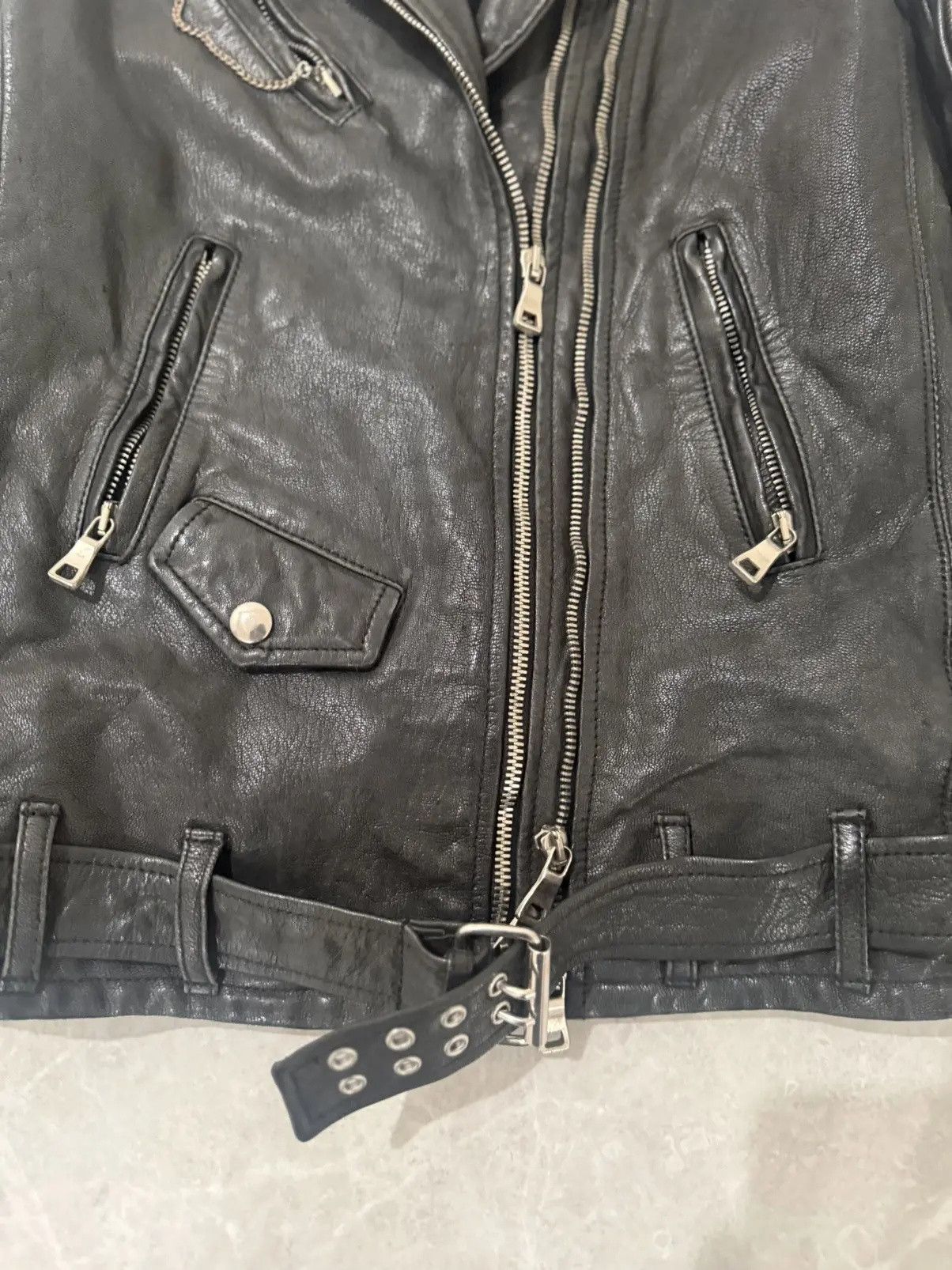 Balmain Balmain Double Zip Leather Jacket Size S / US 4 / IT 40 - 2 Thumbnail