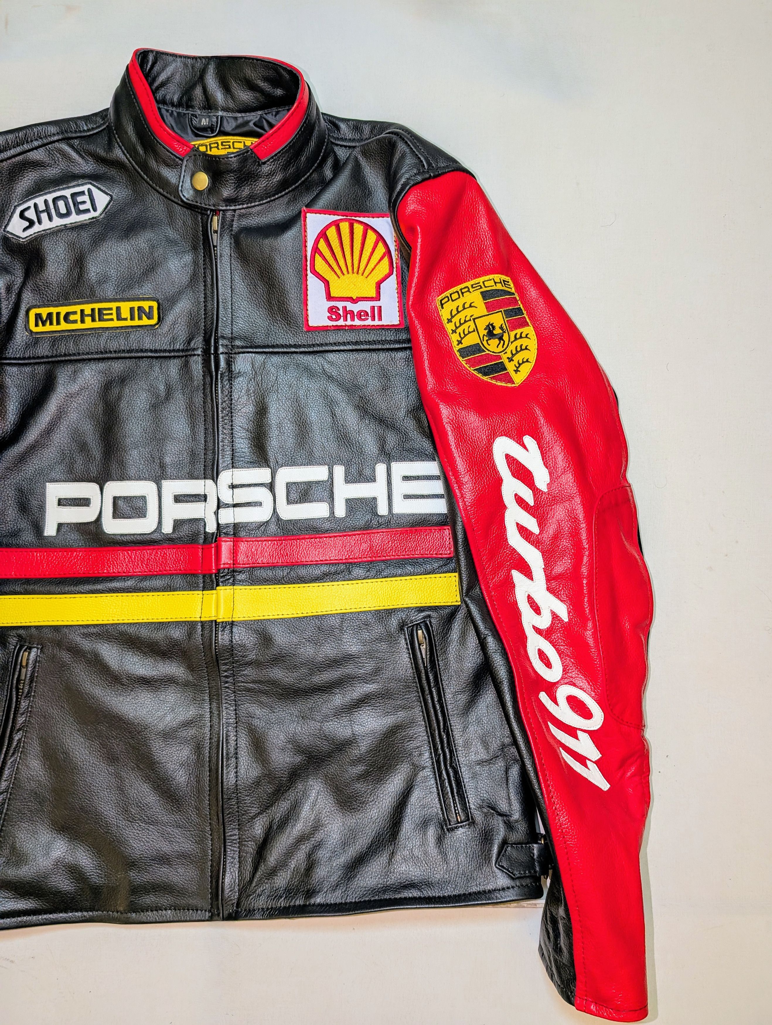 Porsche Design 🔥 PORSCHE 911 Turbo 💥 RARE LEATHER JACKET STREETWEAR Size US S / EU 44-46 / 1 - 3 Thumbnail