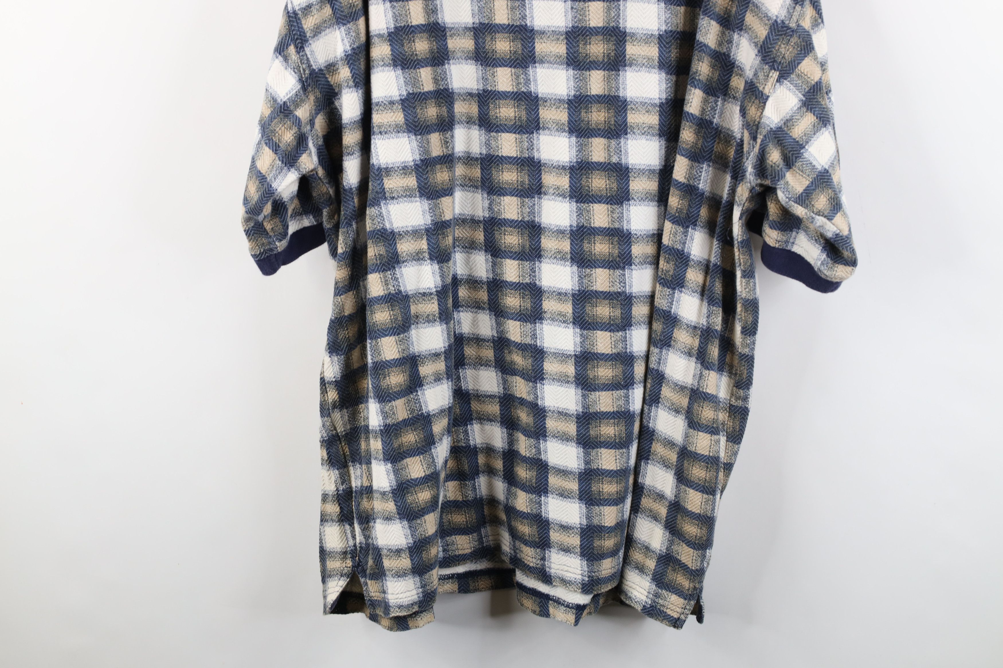 Vintage Vintage 90s Streetwear Fit Collared Golf Polo Shirt Plaid Size US XL / EU 56 / 4 - 11 Thumbnail