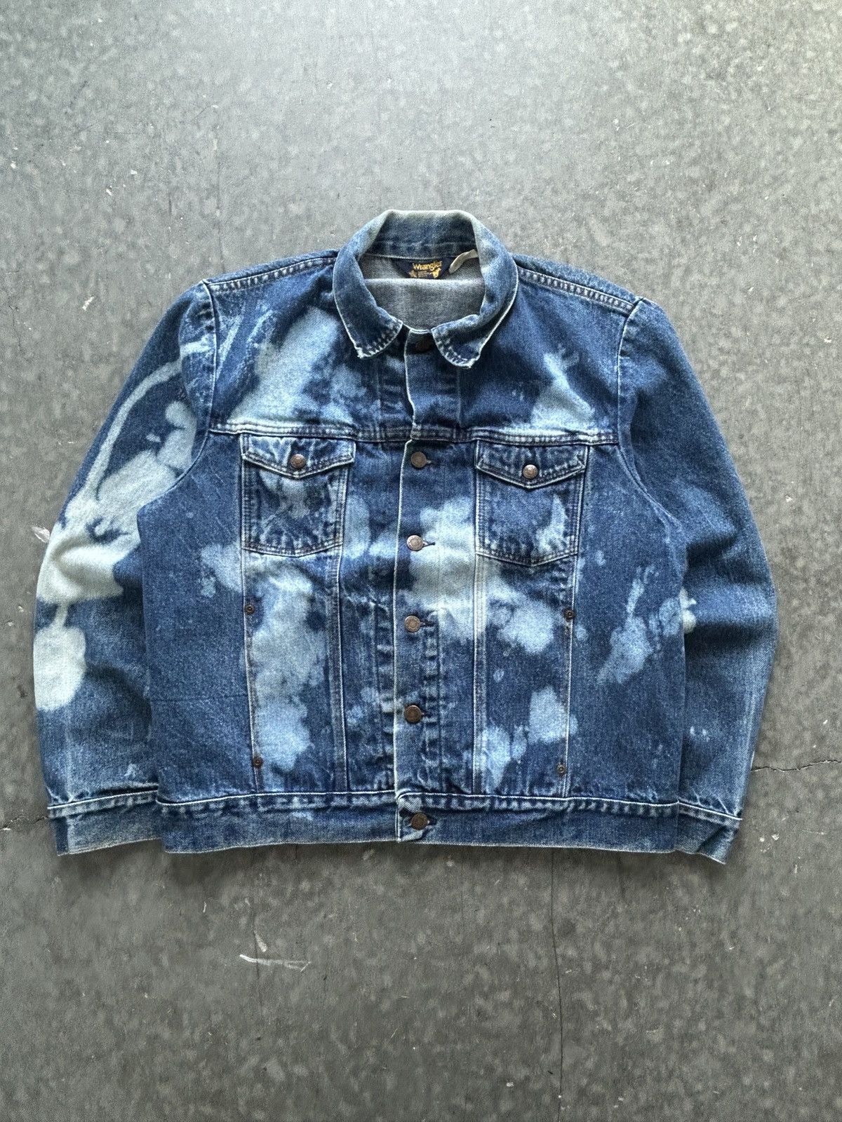Wrangler Vintage 90s Wrangler 13oz Denim Jacket Size US L / EU 52-54 / 3 - 1 Thumbnail