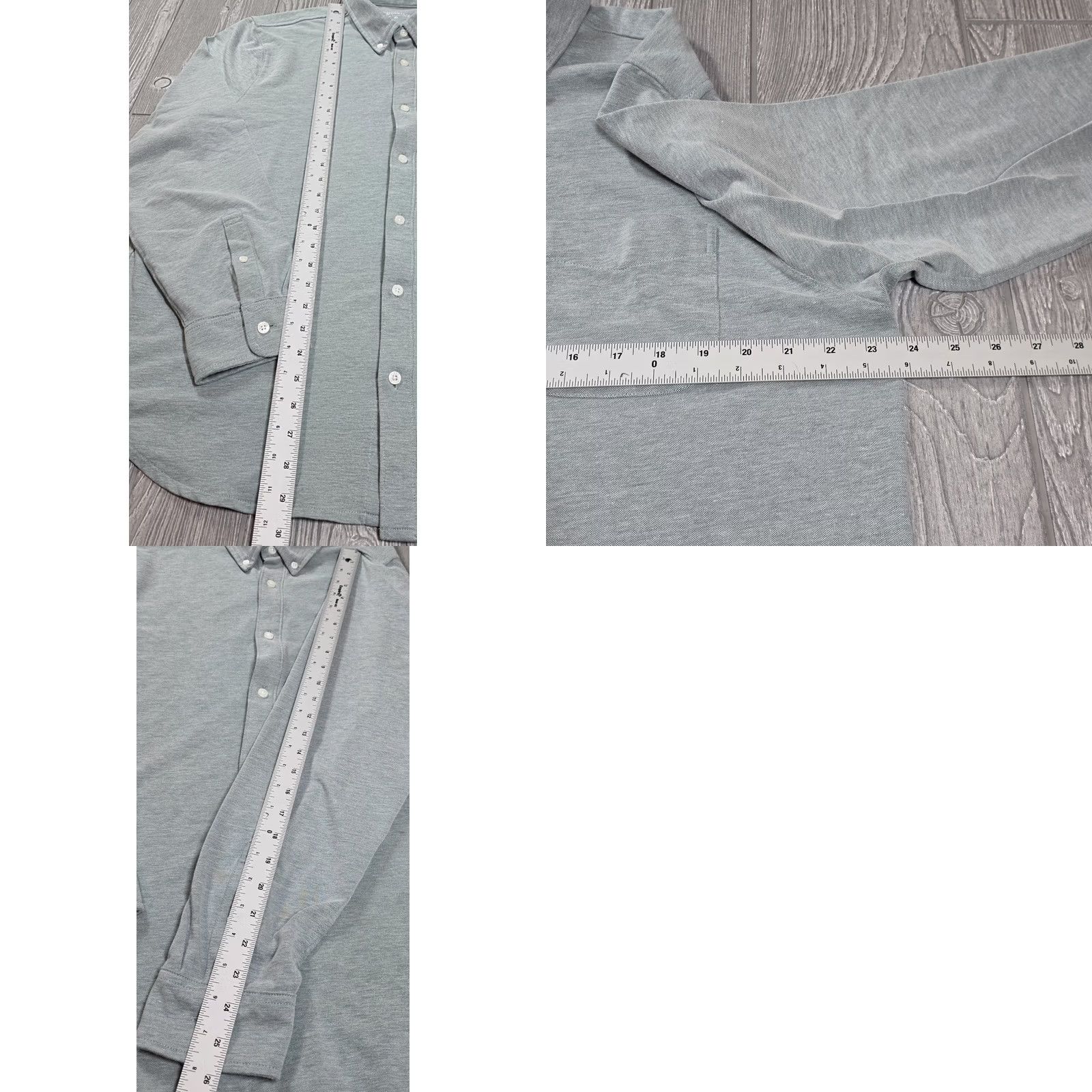 J.Crew J. Crew Performance Knit Oxford Shirt Men XL Green Long Sleeve Button-Up Stretch Shirt Size US XL / EU 56 / 4 - 8 Thumbnail