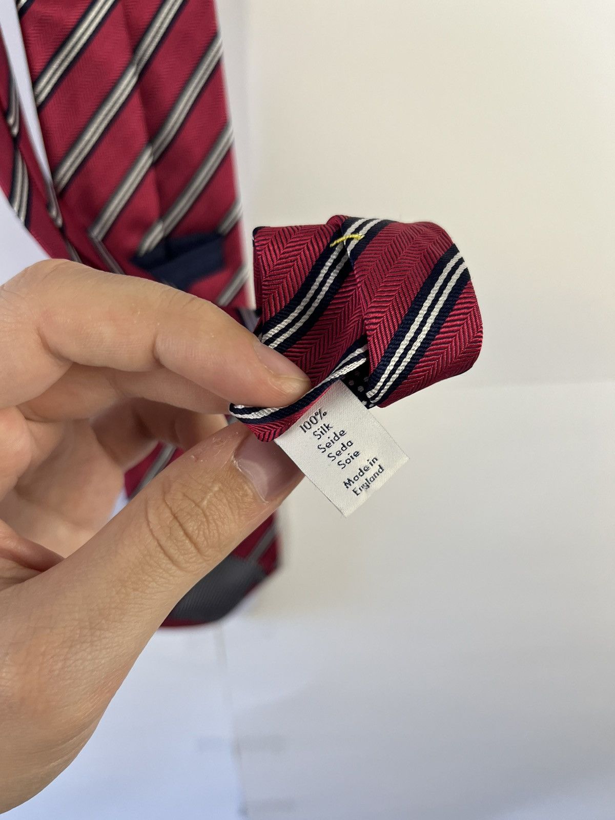 Eton Eton Luxury Striped Silk Tie Cravat Made in England Size ONE SIZE - 7 Thumbnail