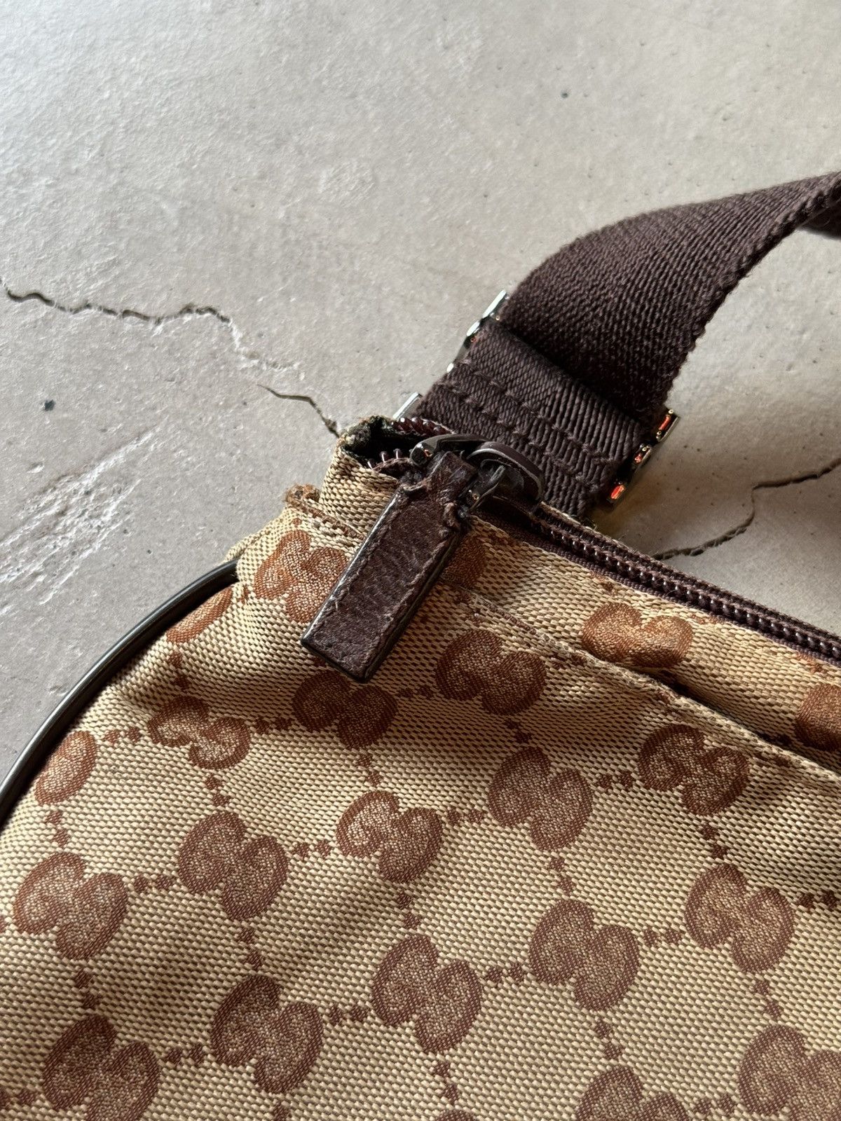 Gucci Gucci Beige GG Canvas Crossbody Bag Size ONE SIZE - 9 Thumbnail